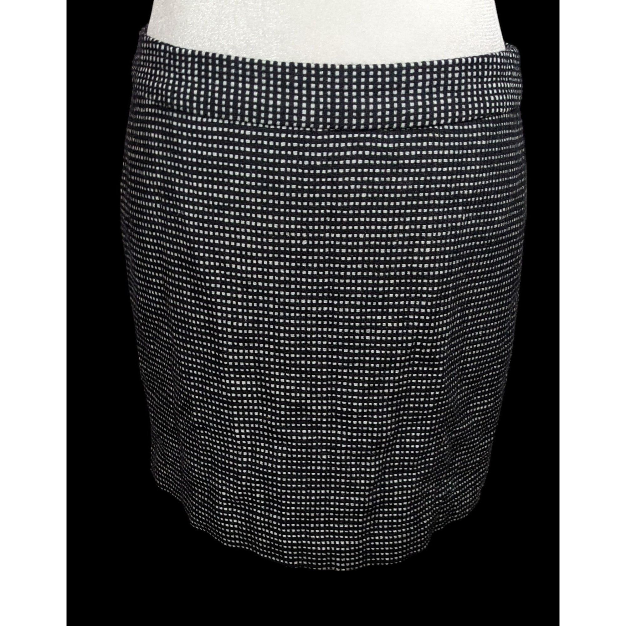 Gap Gap Preppy Black And White Wool Mini Skirt Size 26" / US 2 / IT 38 - 1 Thumbnail