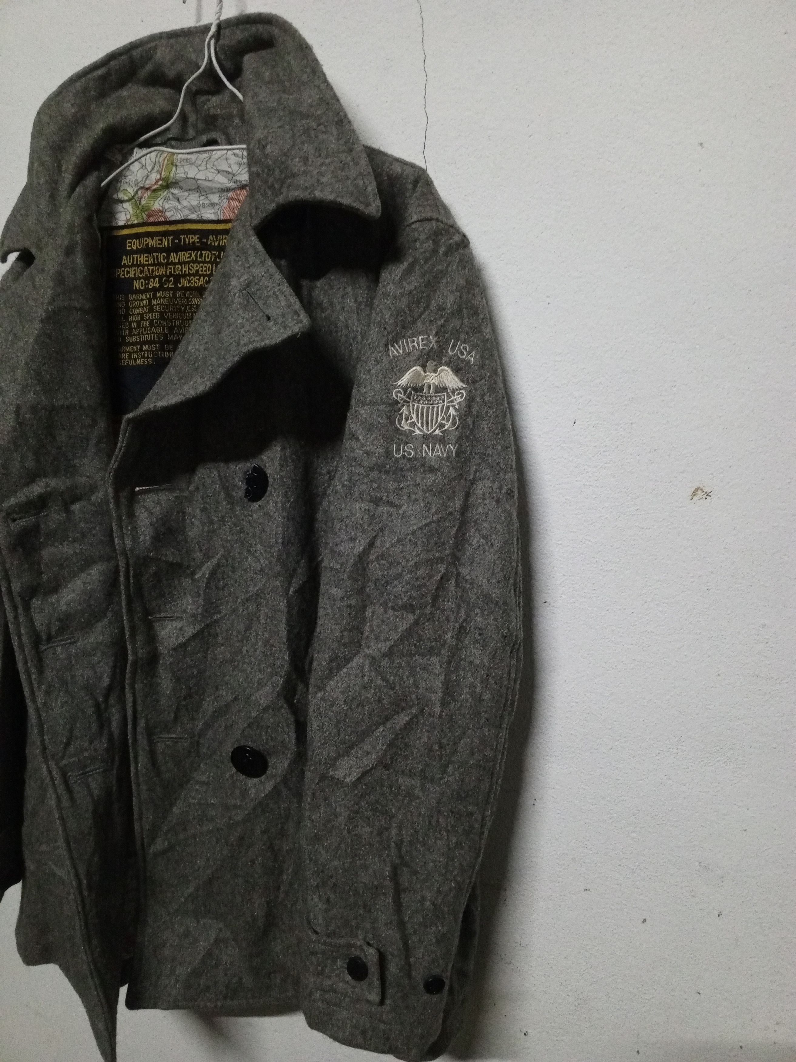 Avirex 90s Avirex us navy wool jacket Size US L / EU 52-54 / 3 - 2 Thumbnail