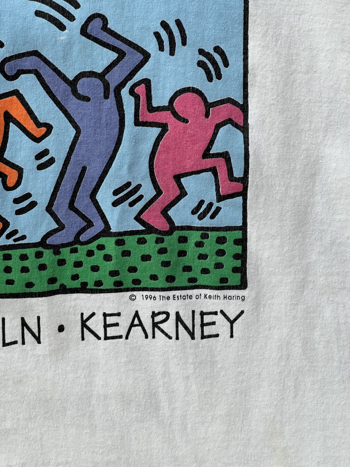 Vintage Vintage 1996 Kieth Haring AIDS Art Social Justice Tee XL Size US XL / EU 56 / 4 - 7 Thumbnail