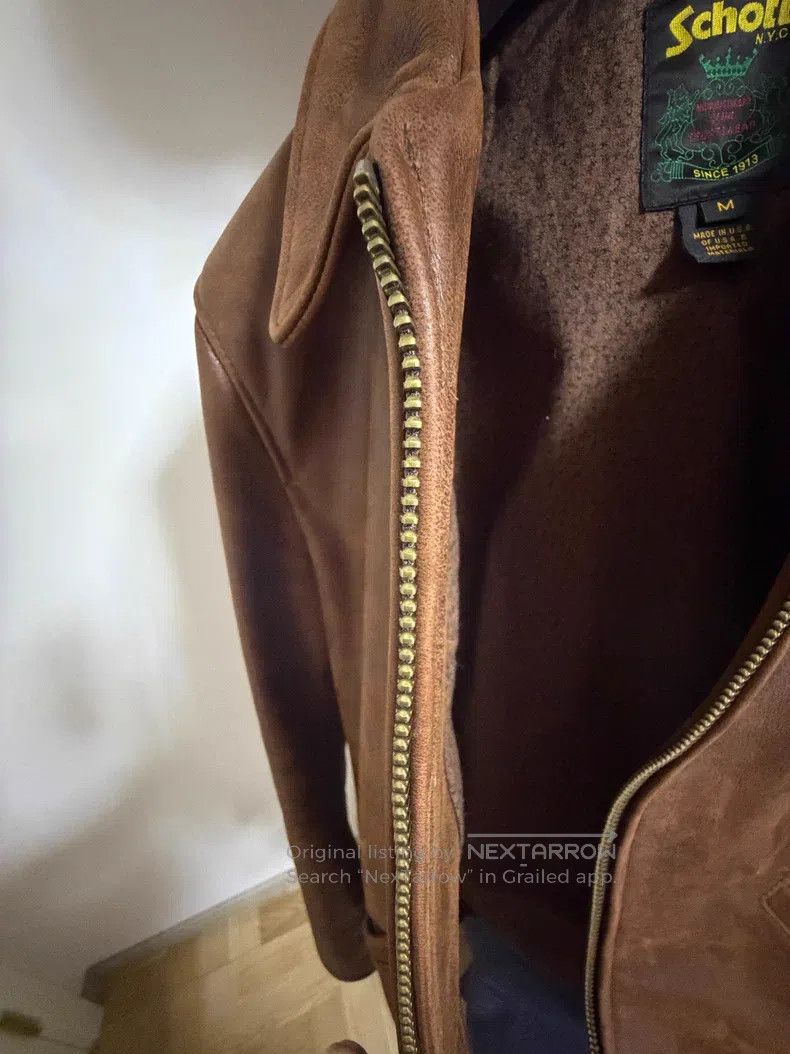 Schott Schott Vintage lapel soft wax buffalo leather mailman work Size US M / EU 48-50 / 2 - 6 Thumbnail