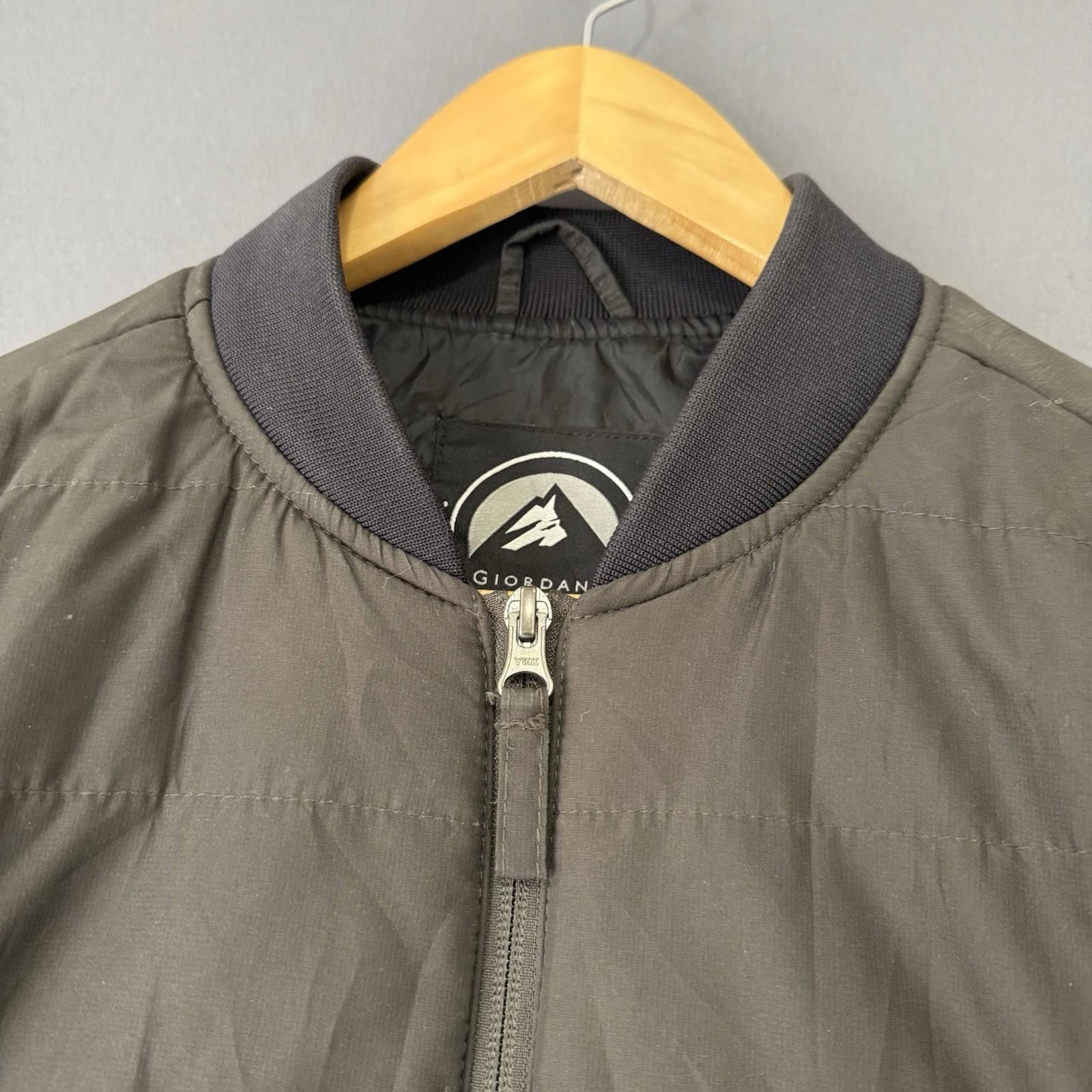 Giordano Giordano Quilted Bomber Jacket Olive Green Full Zip M Men’s Size US M / EU 48-50 / 2 - 8 Thumbnail