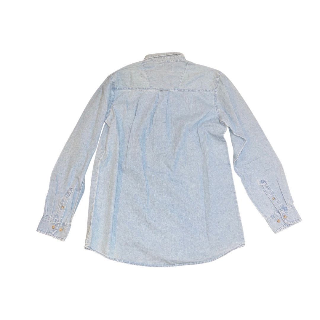 Wrangler Rugged Wear Denim Basic Long Sleeve Shirt L Western Utility Size US L / EU 52-54 / 3 - 2 Thumbnail