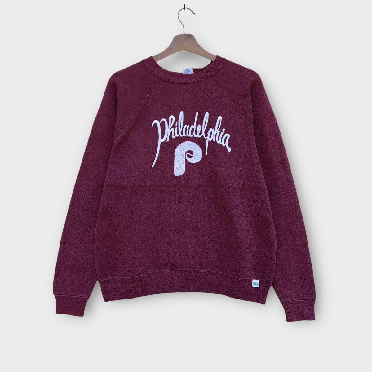 MLB Rare! Vintage 80s MLB Philadelphia Phillies Sweatshirt Size US M / EU 48-50 / 2 - 1 Thumbnail