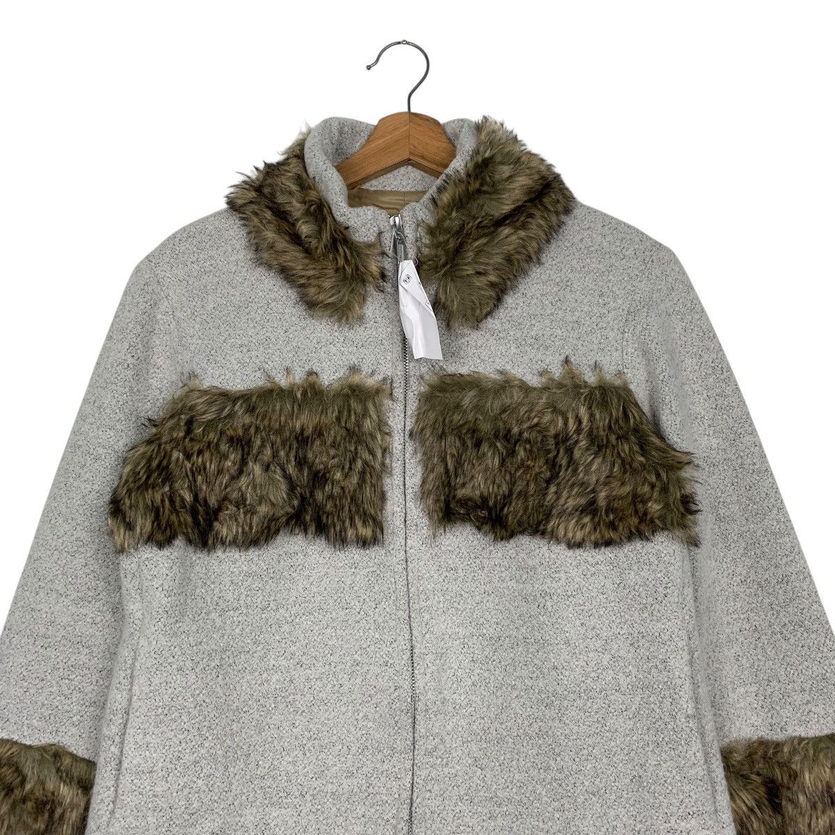 Japanese Brand Japanese Brand Bon Sens Luxe Wool Fur Women Jacket Size M / US 6-8 / IT 42-44 - 2 Thumbnail