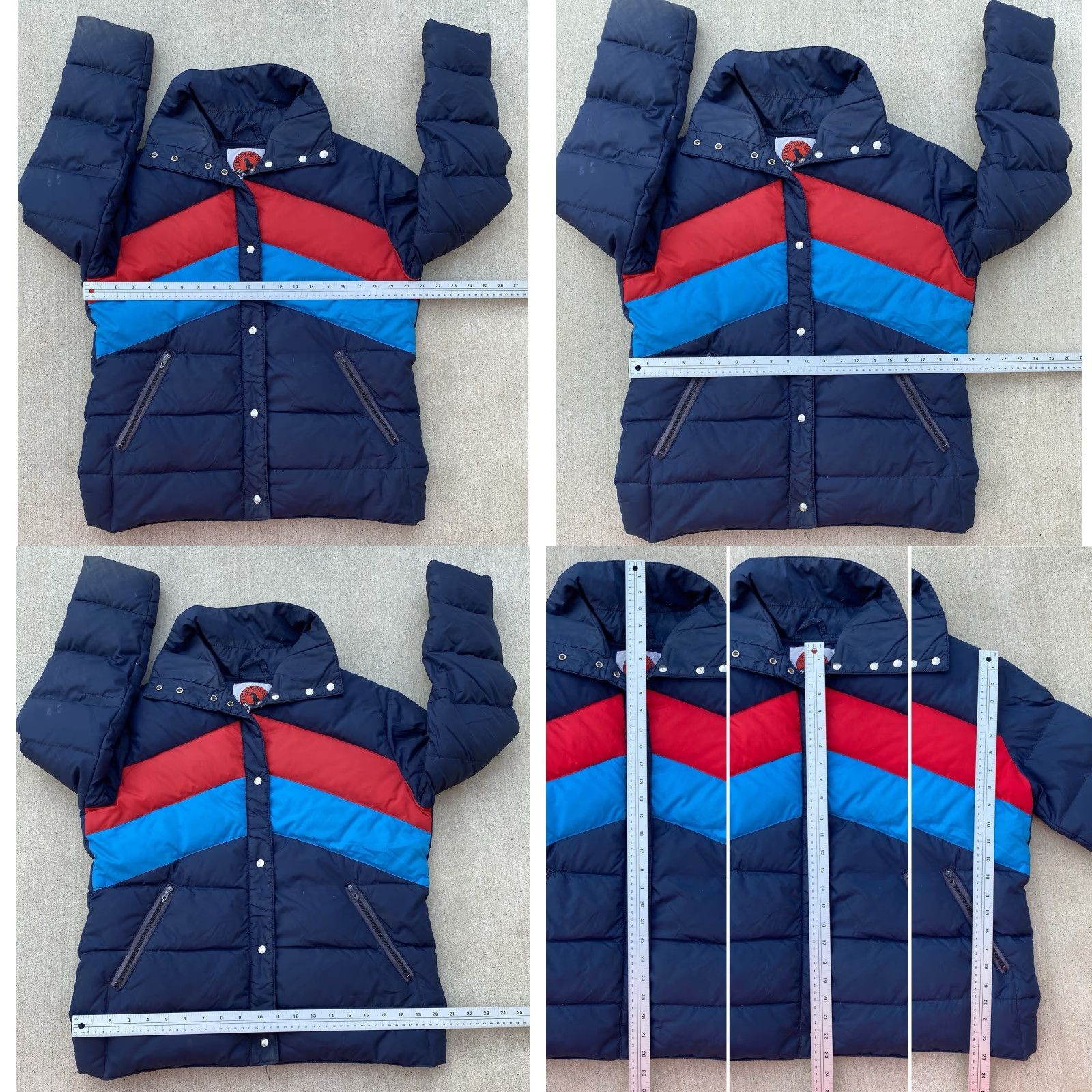 Vintage VINTAGE White Stag Mountain Goat Down Puffer Jacket Chevron Zip 70s 80s Size US S / EU 44-46 / 1 - 11 Thumbnail
