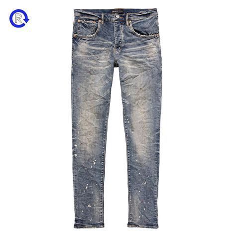Purple P002 Vintage Spotted Indigo Size US 30 / EU 46 - 18 Thumbnail