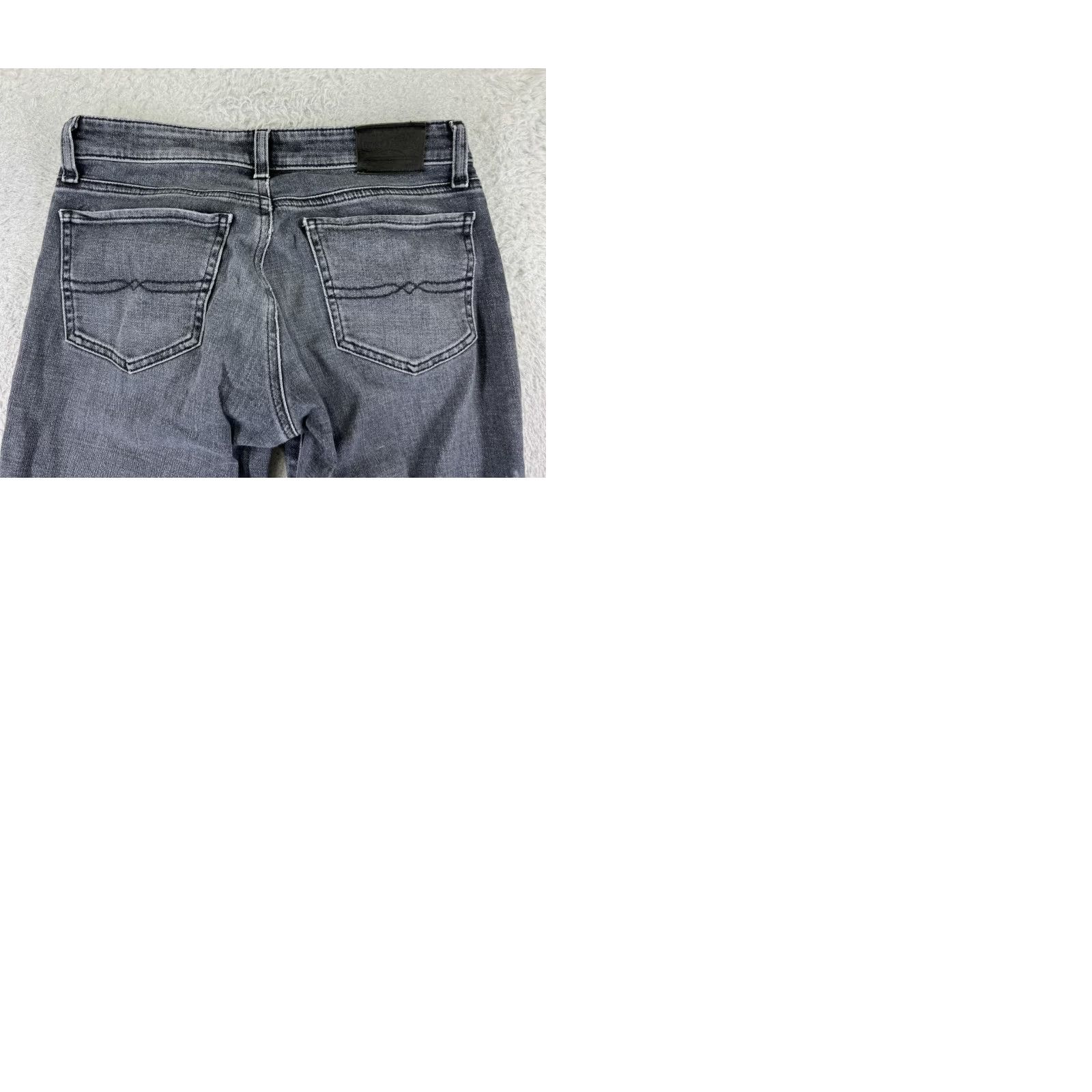 Lucky Brand Lucky Brand Jeans Womens Black Denim Straight Leg 25x30 Regular 5-Pocket Cotton Blend Low Rise Vintage? No Size 26" / US 2 / IT 38 - 10 Thumbnail