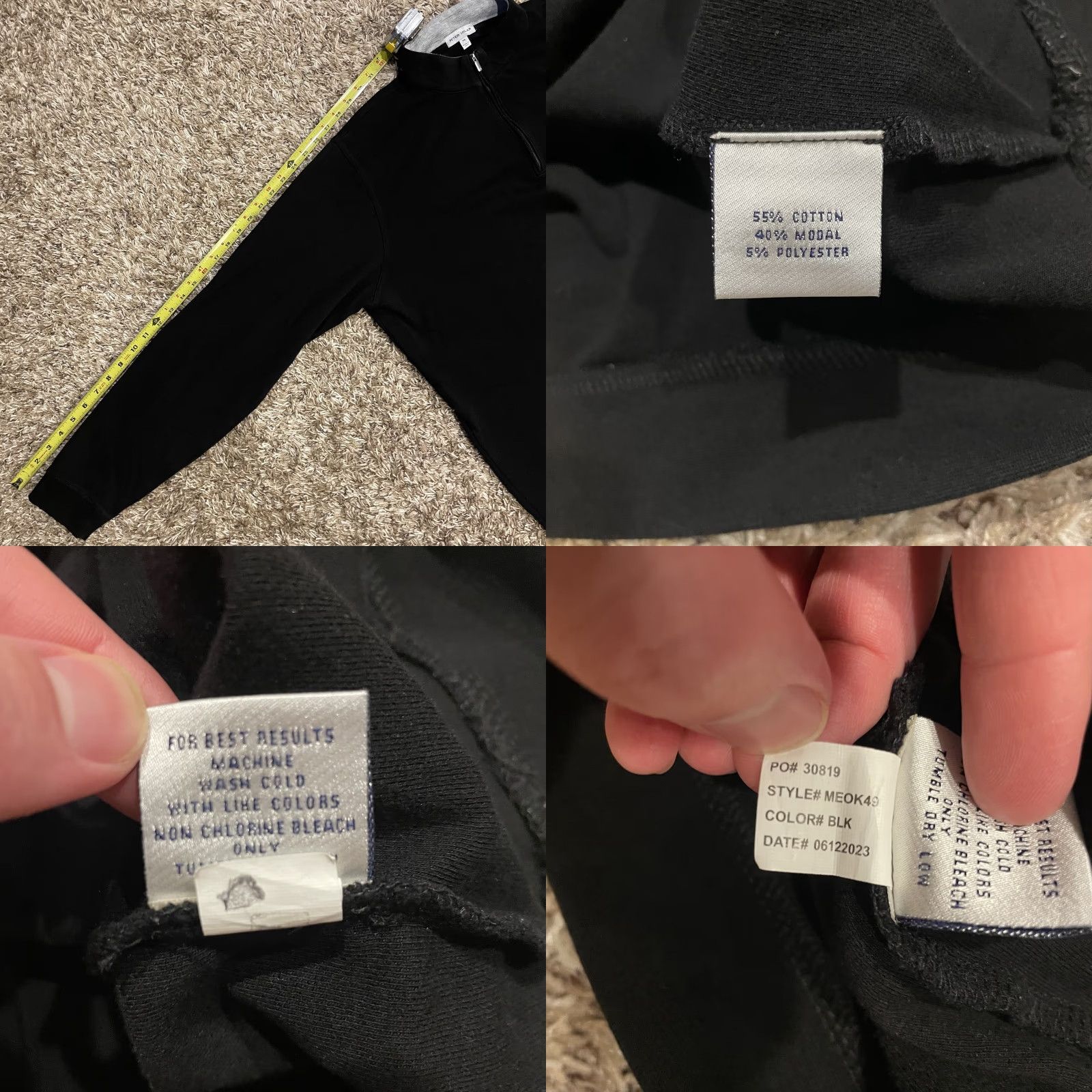 Peter Millar Peter Millar Pullover Mens XL Quarter Zip Sweater AssuredPartners Cotton Blend Size US XL / EU 56 / 4 - 8 Thumbnail