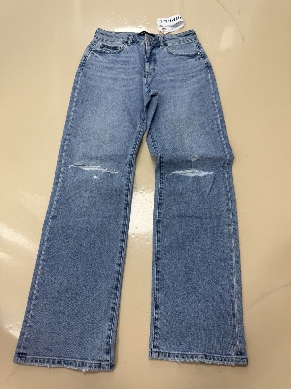 Other Purple Brand Slim Straight Indigo Jeans Size 26" / US 2 / IT 38 - 1 Thumbnail
