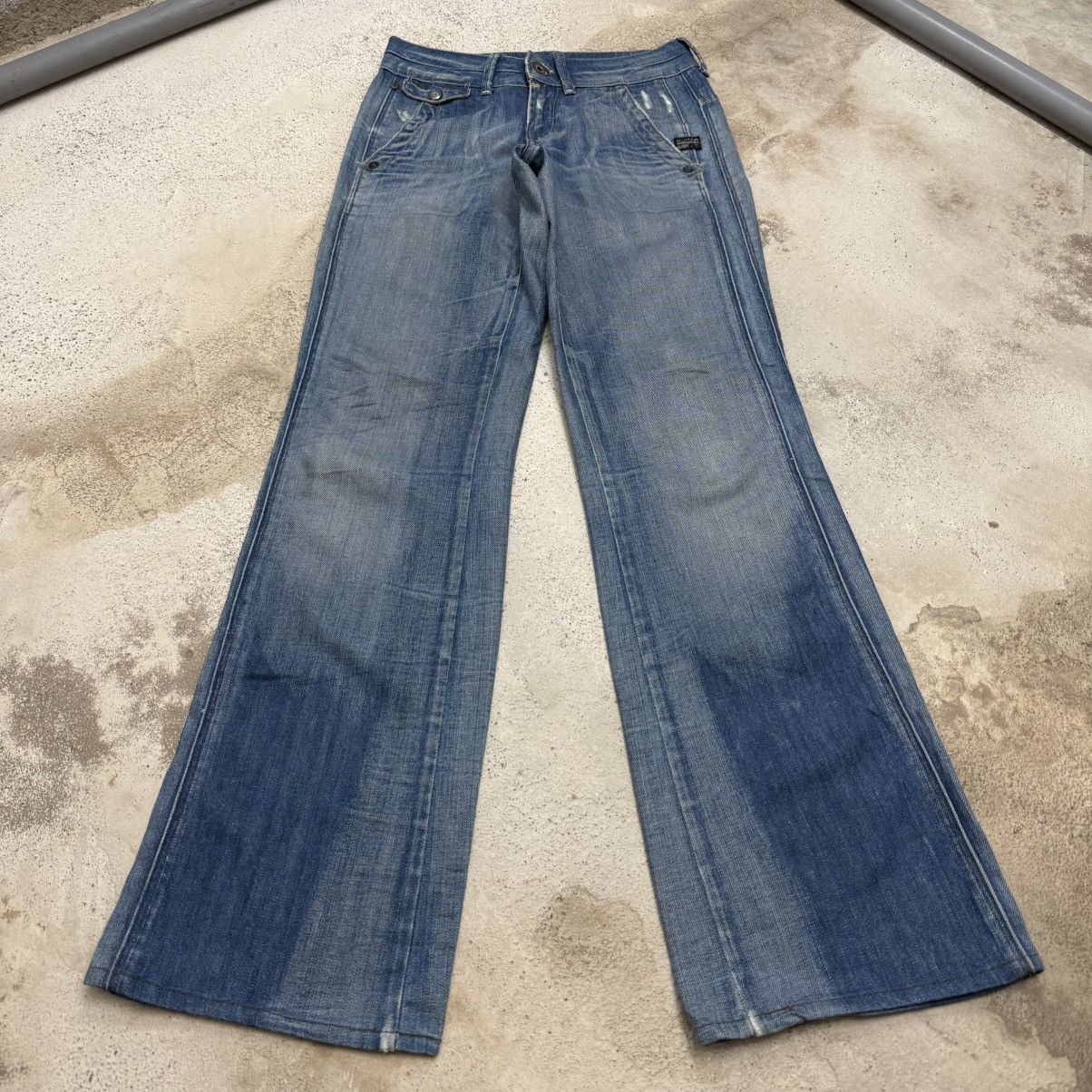 G-Star G-Star Raw Two Tone Defect Look Denim Pants Size 24" / US 00 / IT 34 - 1 Thumbnail