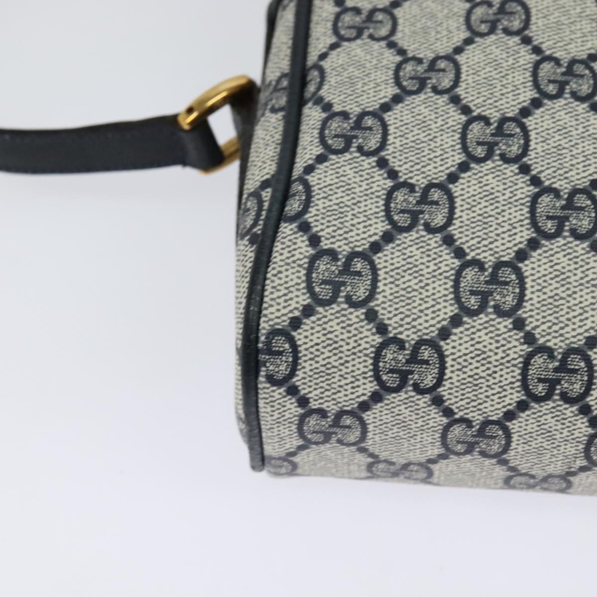 Gucci GUCCI GG Supreme Sherry Line Shoulder Bag Pvc Navy Gold 98 Size ONE SIZE - 12 Thumbnail