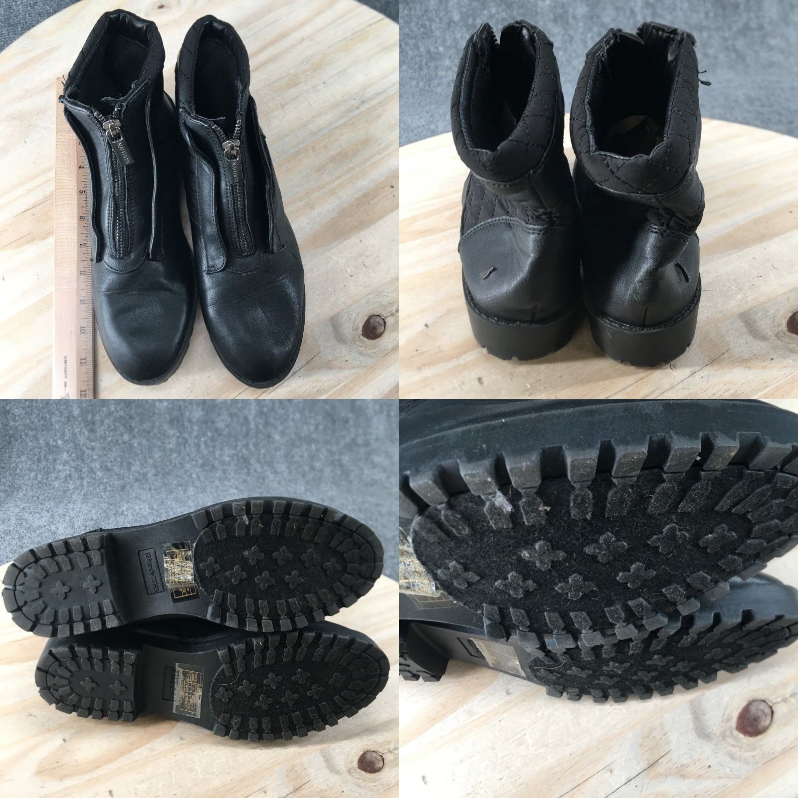 Nautica Nautica Boots Charis Ankle Booties Zip Up Black Faux Leather Womens 8 Boots Black Charis Nautica Zip Up Comfort Size US 8 / IT 38 - 8 Thumbnail