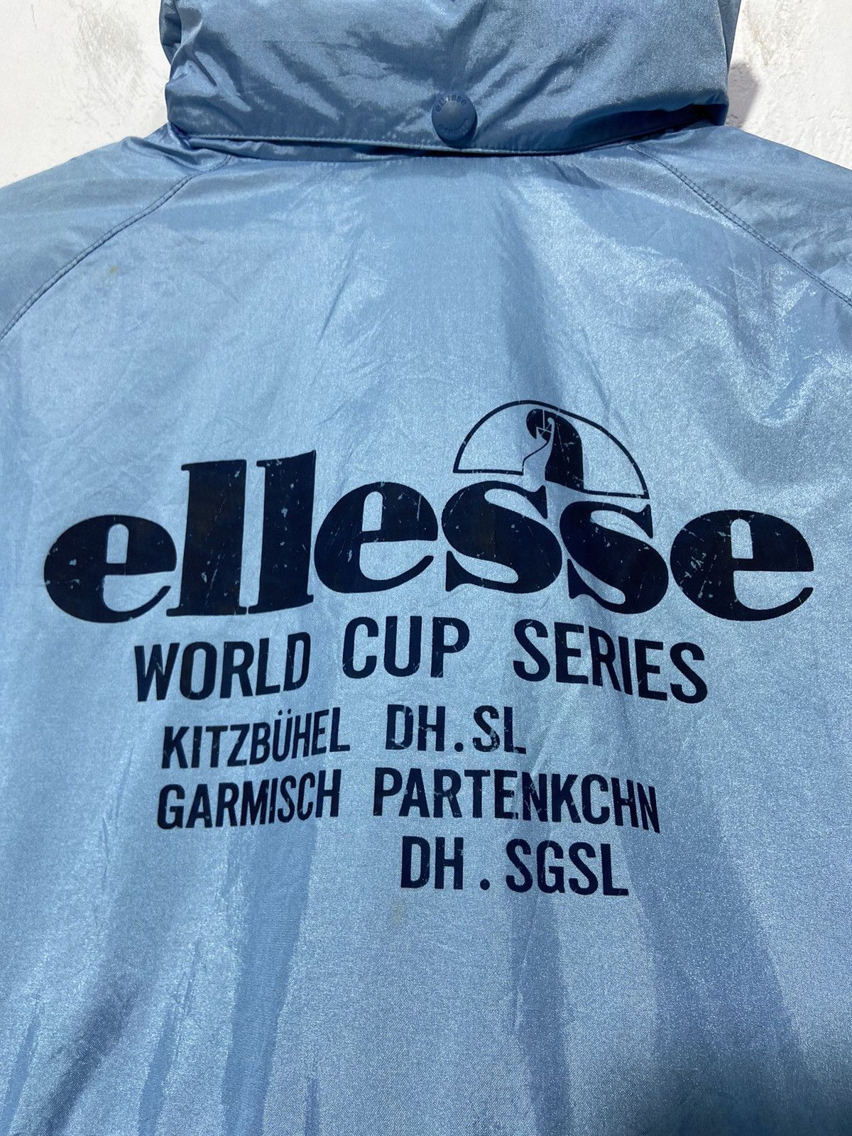 Ellesse × Vintage Vintage Ellesse Windbreaker Jacket Hidden Hoodie Size US L / EU 52-54 / 3 - 13 Thumbnail