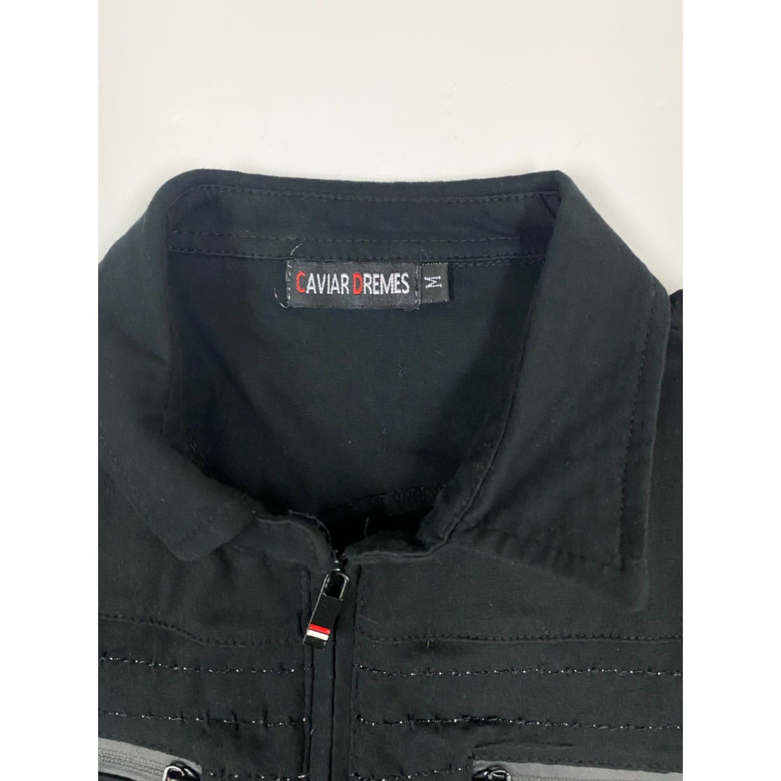 Vintage Caviar Dremes Polo Shirt Mens Medium Black Knit Short Sleeve Slim Button Breathable Golf Logo Size US M / EU 48-50 / 2 - 6 Thumbnail