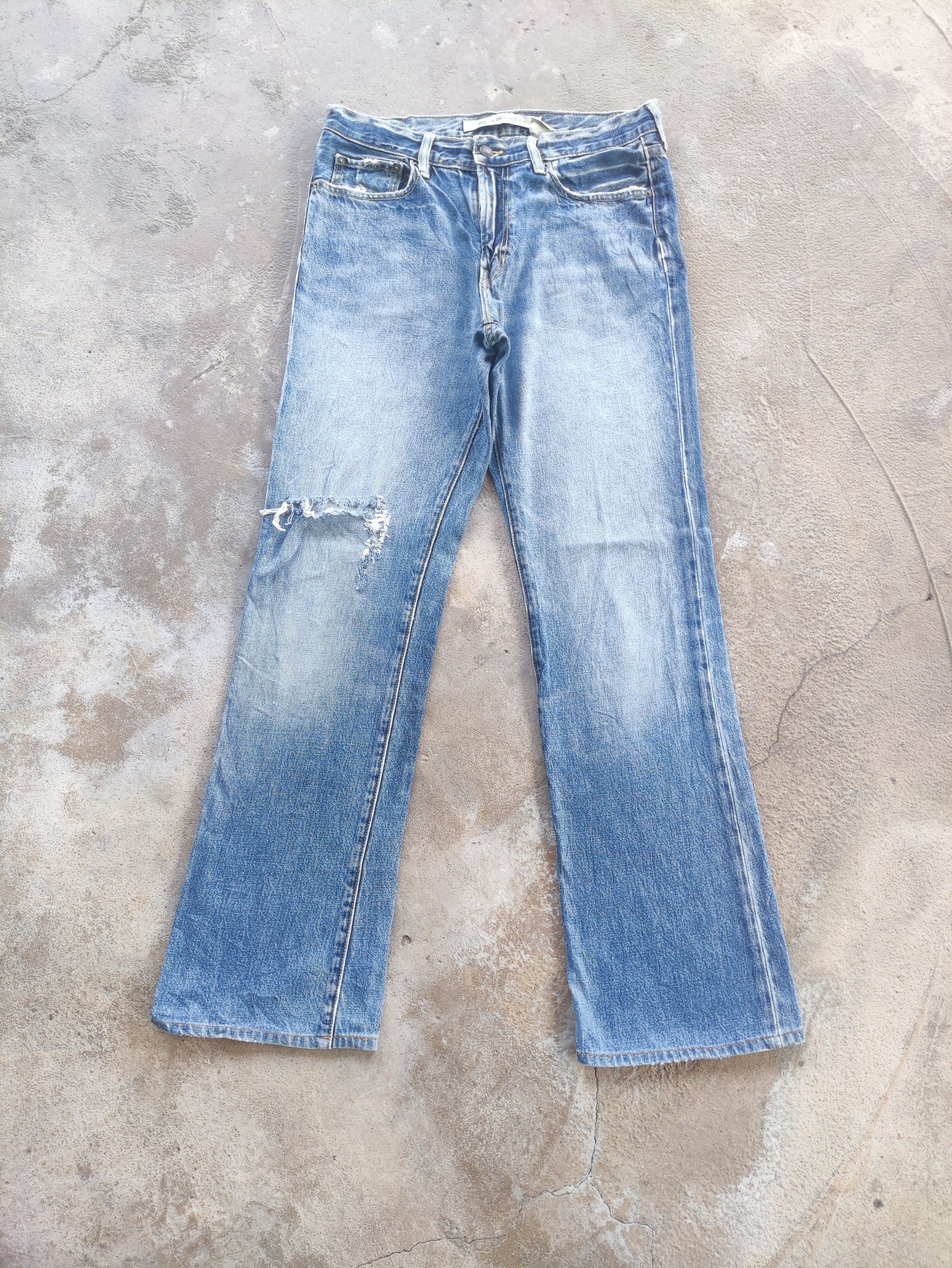 Gap Vintage Gap Brand Micro Flare Denim Distressed Faded Pants Size US 33 - 1 Thumbnail