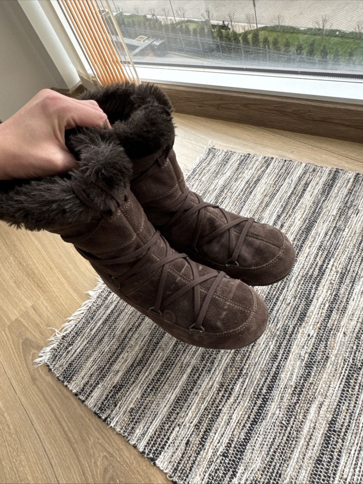 Moon Boot Moon Boot Suede Vintage Brown Hype Y2K Shoes Snow Boots Size US 6 / IT 36 - 7 Thumbnail