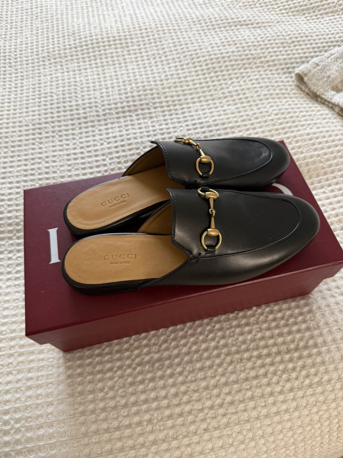 Gucci Authentic Gucci Princetown horsebit mules Size US 6.5 / IT 36.5 - 6 Thumbnail