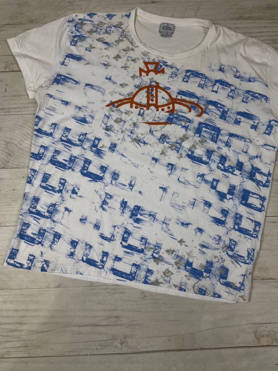 Vivienne Westwood Vivienne Westwood Big Logo Orb T-Shirt Size US XXL / EU 58 / 5 - 3 Thumbnail