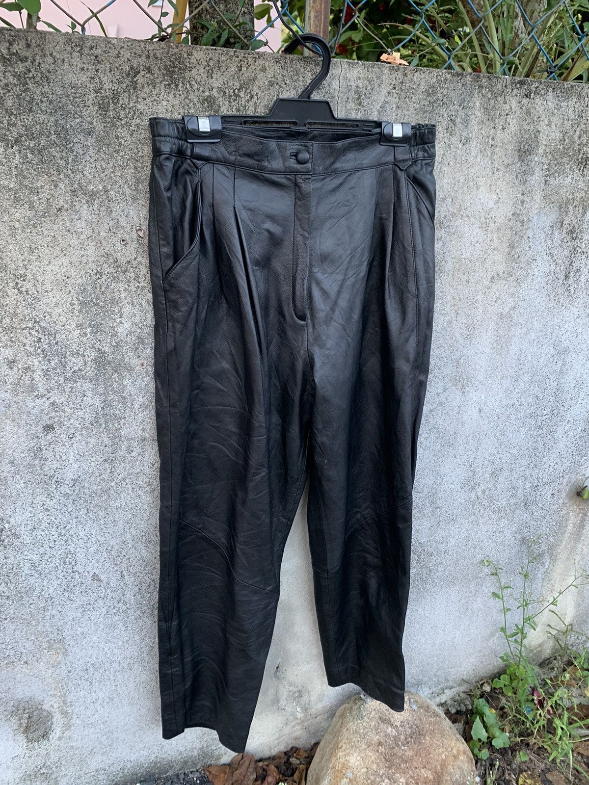 Designer Leather Pants Size US 30 / EU 46 - 2 Thumbnail