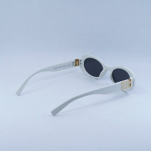 Miu Miu 🕶️ New Miu Miu MU06ZS 1425S0 Sunglasses - White Ivory Frame Size ONE SIZE - 10 Thumbnail