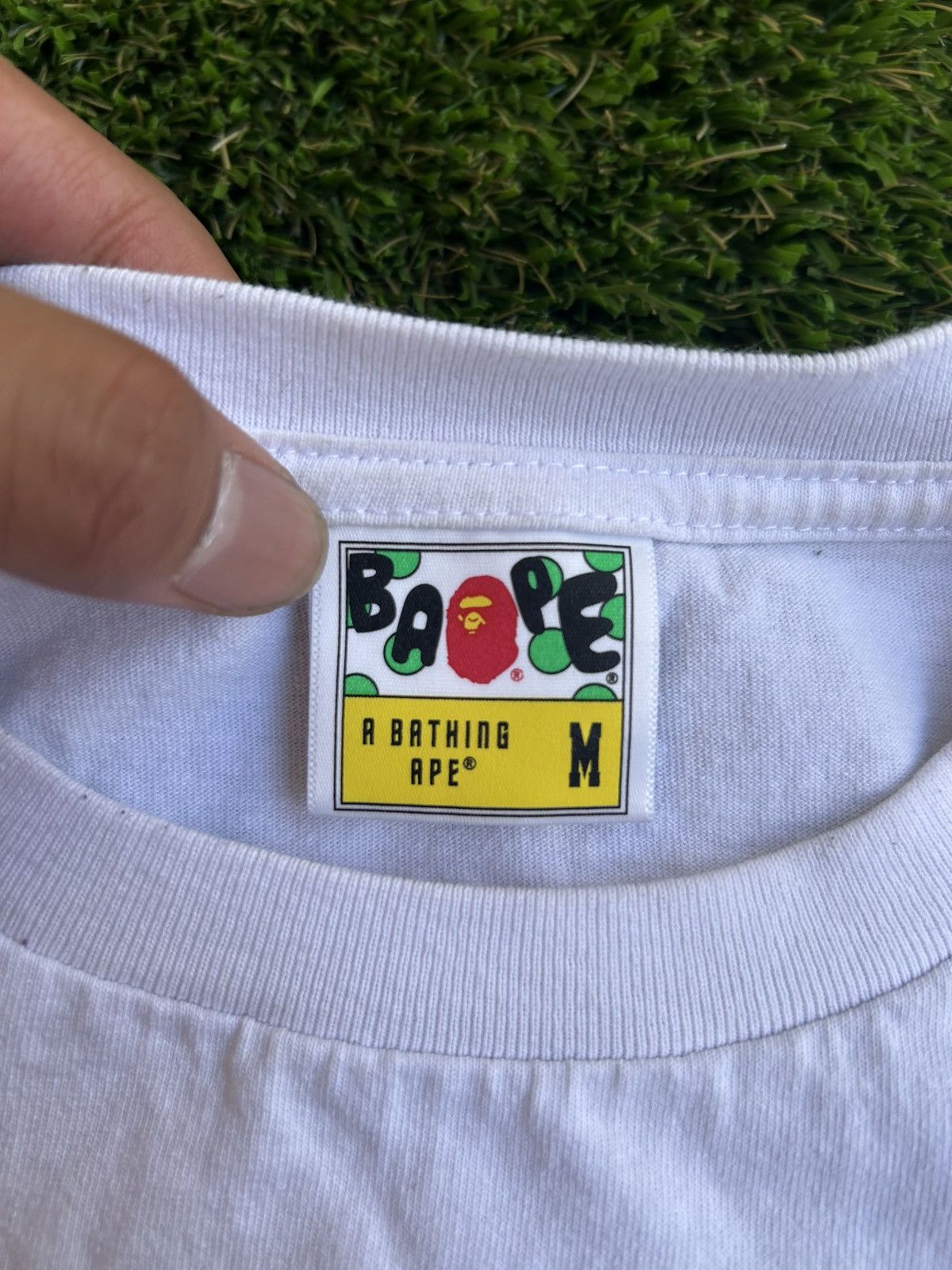 Bape BAPE SS23 Katakana College City Japan White Tee Size US M / EU 48-50 / 2 - 3 Thumbnail