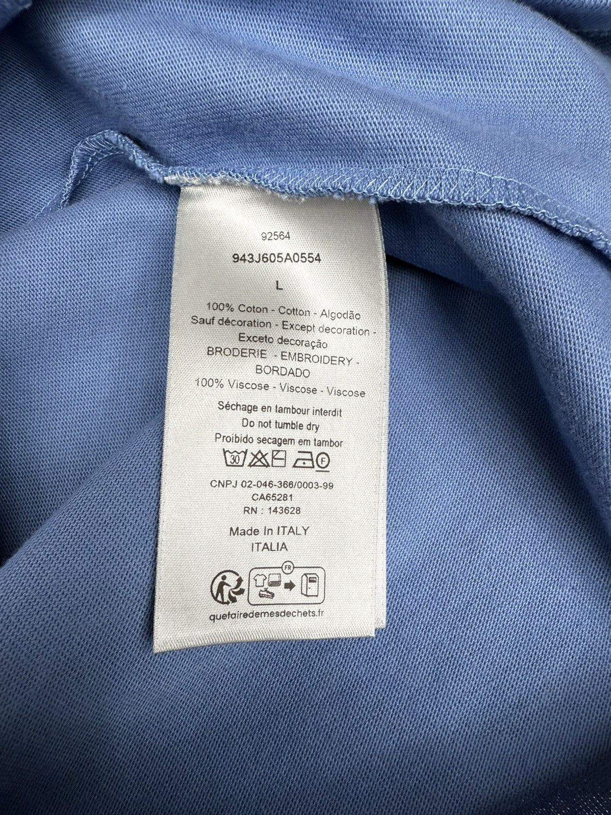 Dior Dior Men’s Blue CD Icon Relaxed-Fit T-Shirt Size Large🔥 Size US L / EU 52-54 / 3 - 10 Thumbnail