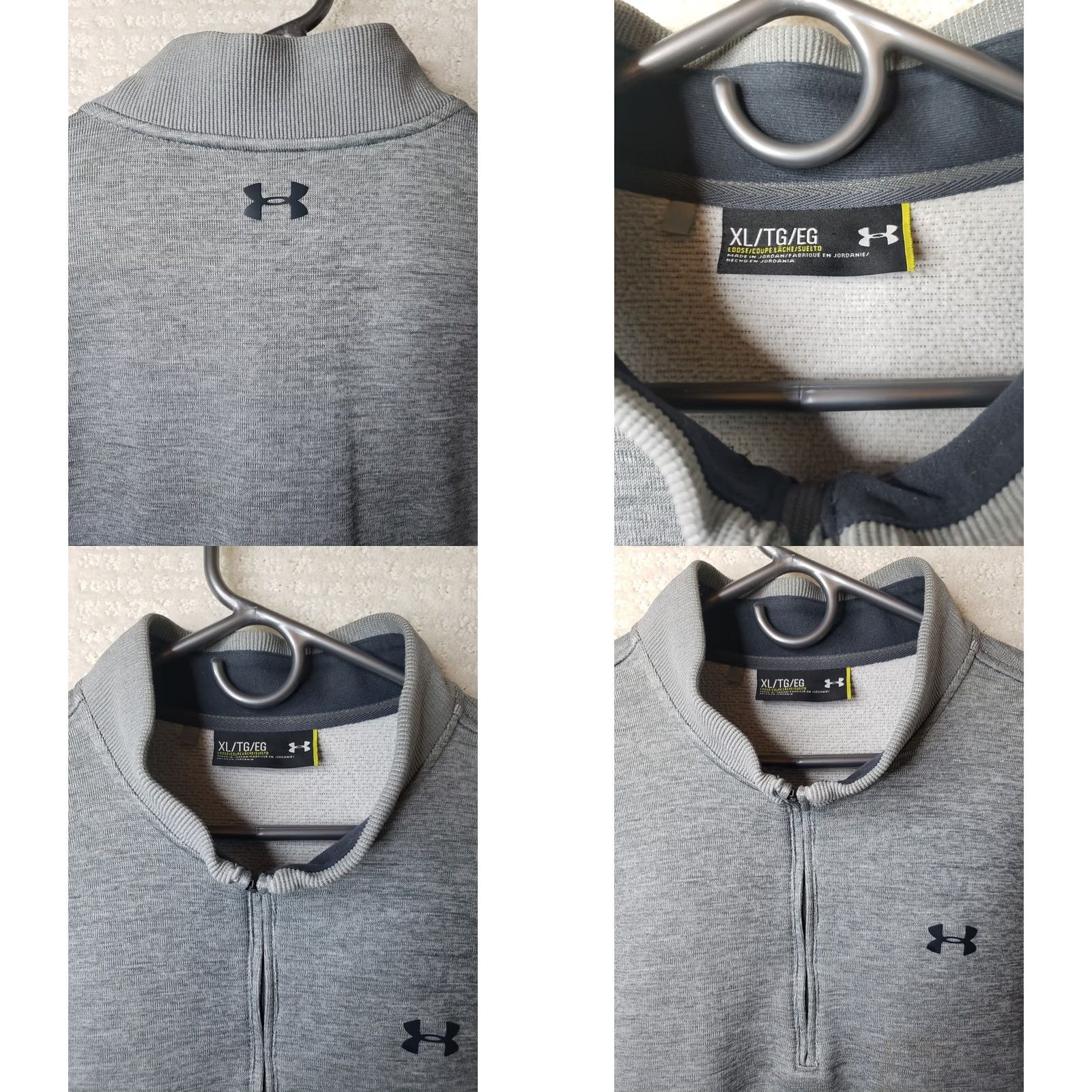 Under Armour Under Armour Heatgear Loose Fit 1/4 Zip Pullover Sweat Shirt Jacket XL Men Gray Size US XL / EU 56 / 4 - 8 Thumbnail