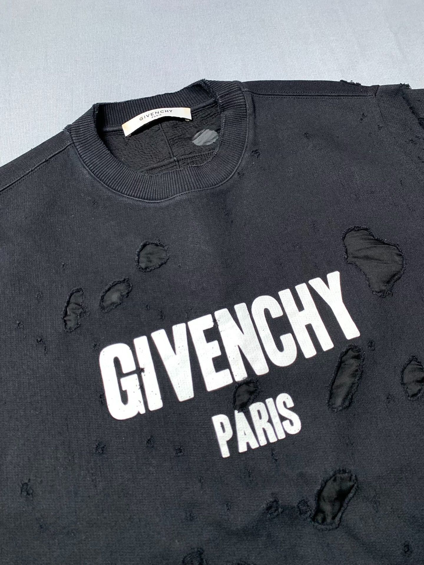 Givenchy Givenchy Double-Layer Distressed Sweatshirt Size US M / EU 48-50 / 2 - 1 Thumbnail