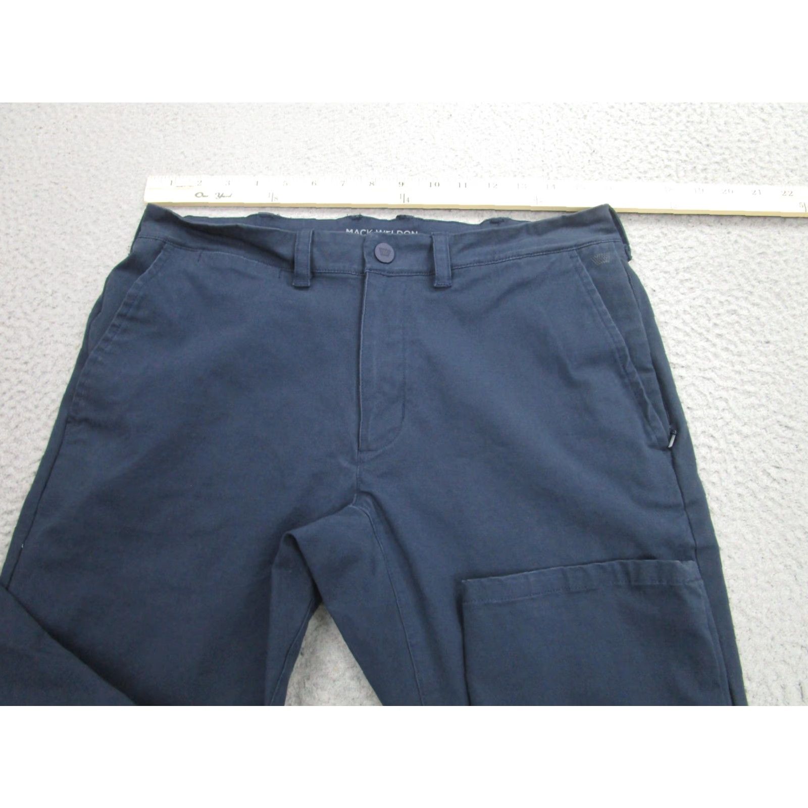 Vintage VINTAGE Mack Weldon Mens Pants 30x32 Casual Chino Slim Fit Blue Cotton Spandex Travel Size US 30 / EU 46 - 4 Thumbnail