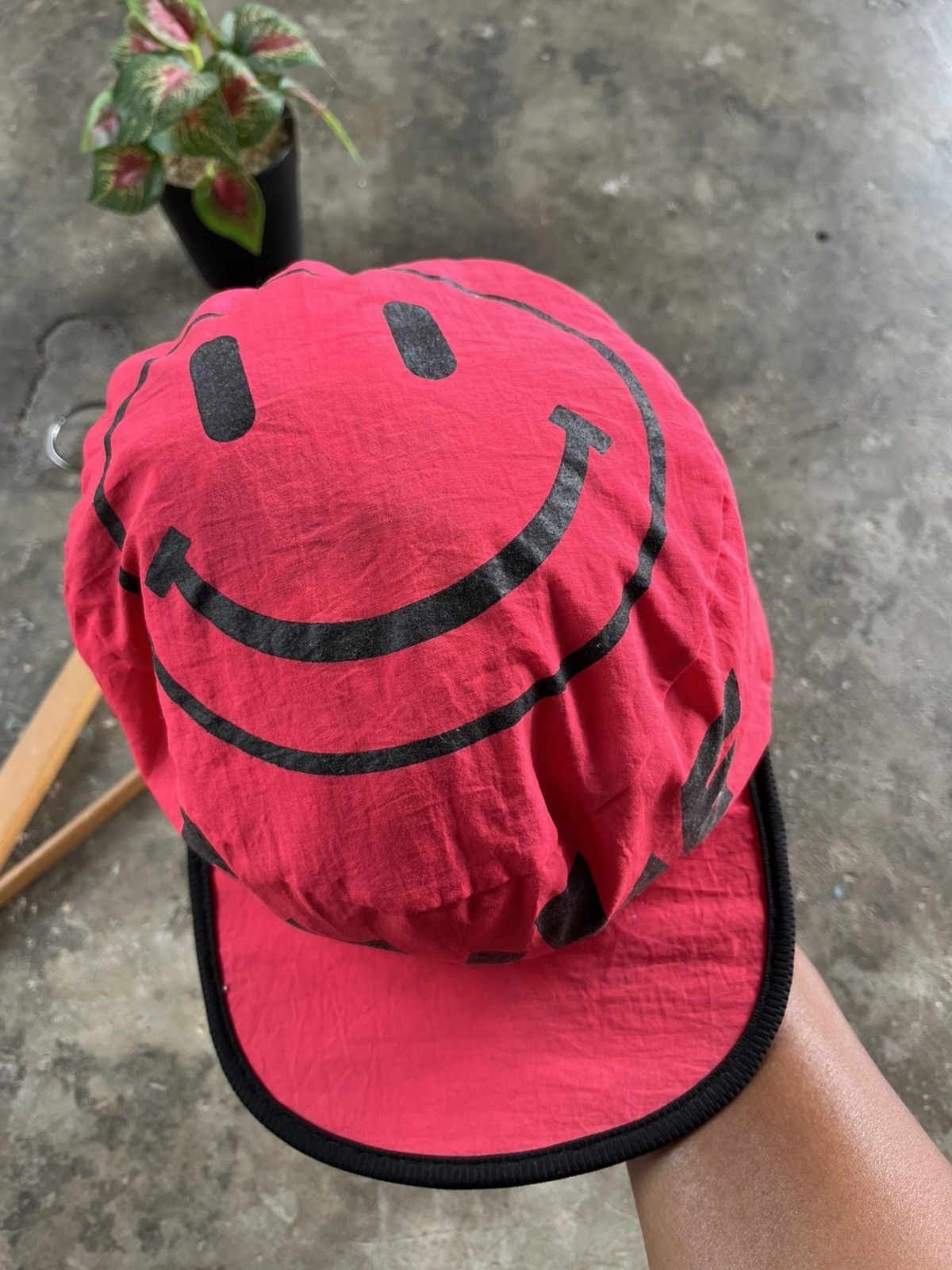 Vintage ⚡️Vintage Smile Logo Painter Cap Hats 90s Size ONE SIZE - 2 Thumbnail