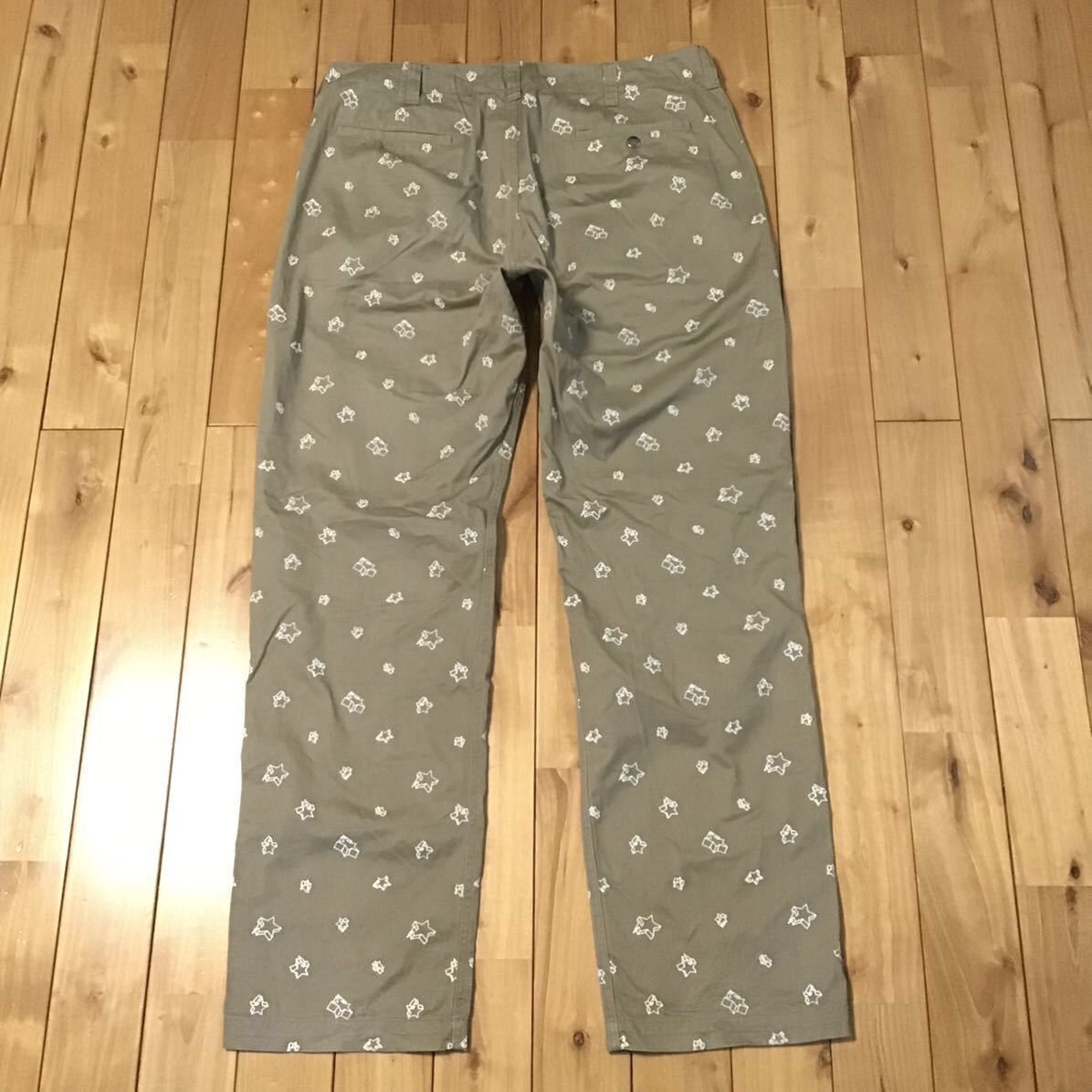 Bape × Nigo 💫Glow in the dark💫 BAPE STA embroidery pants NIGO ★size XL Size US 36 / EU 52 - 4 Thumbnail