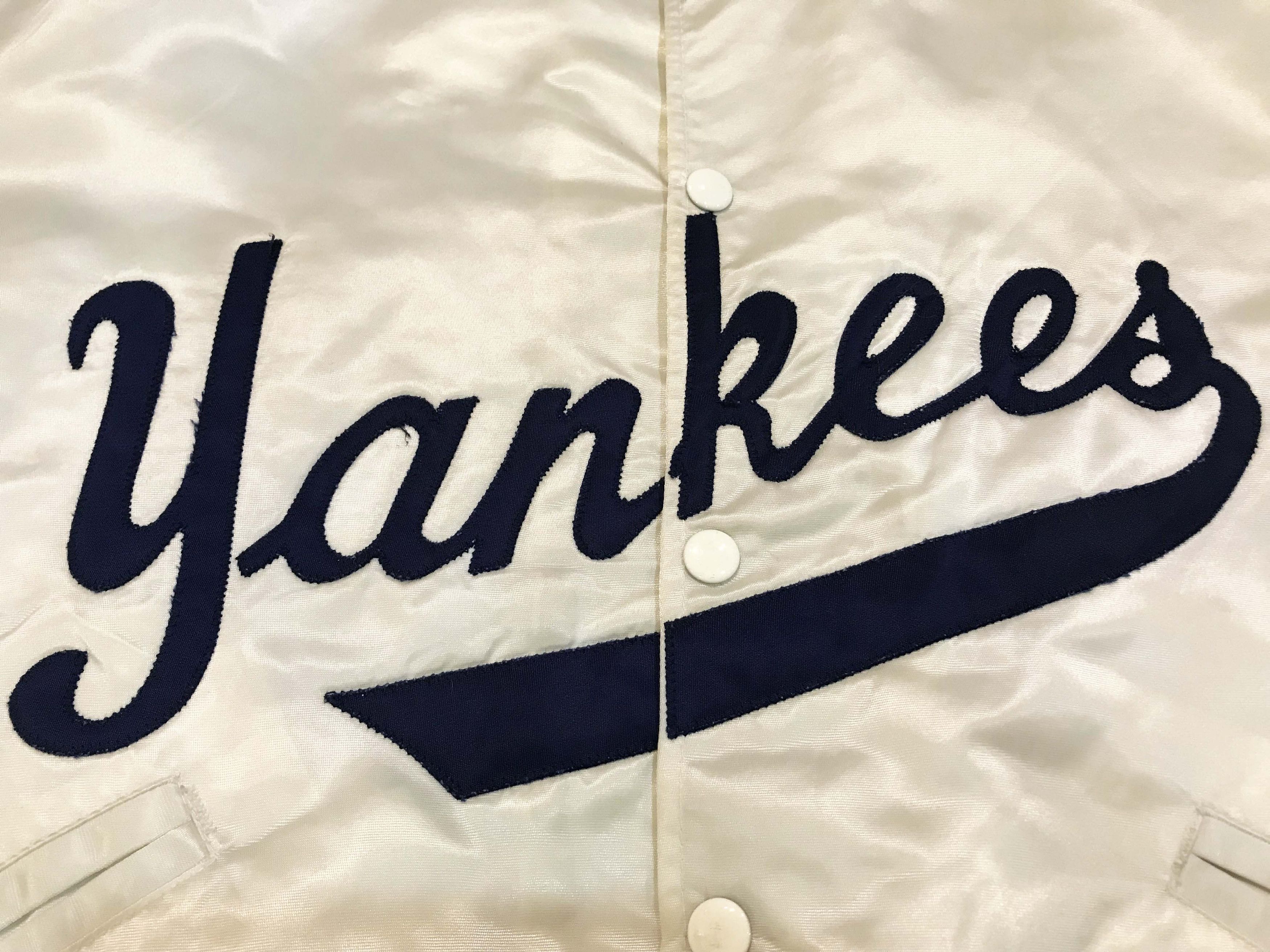 MLB × New York Yankees × Vintage Vintage Felco MLB New York Yankees Bomber Satin Jacket Size US L / EU 52-54 / 3 - 2 Thumbnail