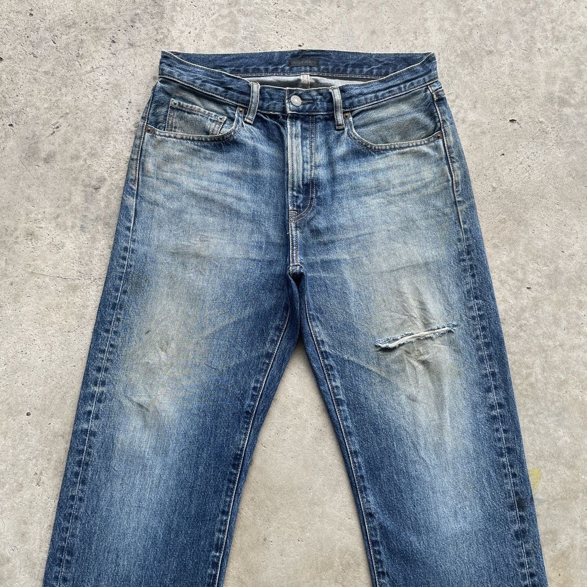 Japanese Brand × Jean Vintage Japanese Distressed Denim Faded Jeans Pants W31 Size US 31 - 3 Thumbnail