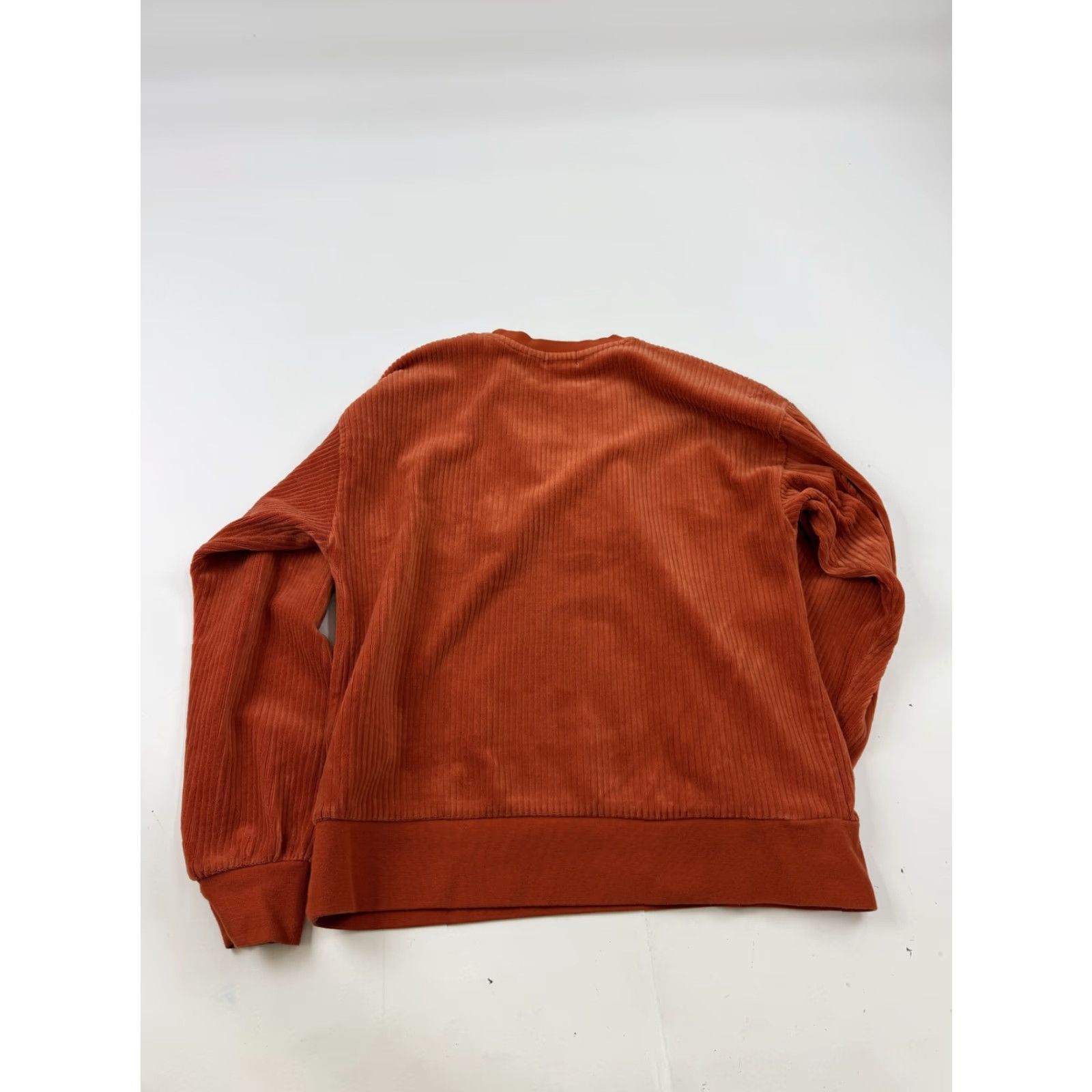 Brixton Brixton Sweater Womens XS Orange Corduroy Knit Crewneck Pullover Soft Cozy Top Size XS / US 0-2 / IT 36-38 - 7 Thumbnail