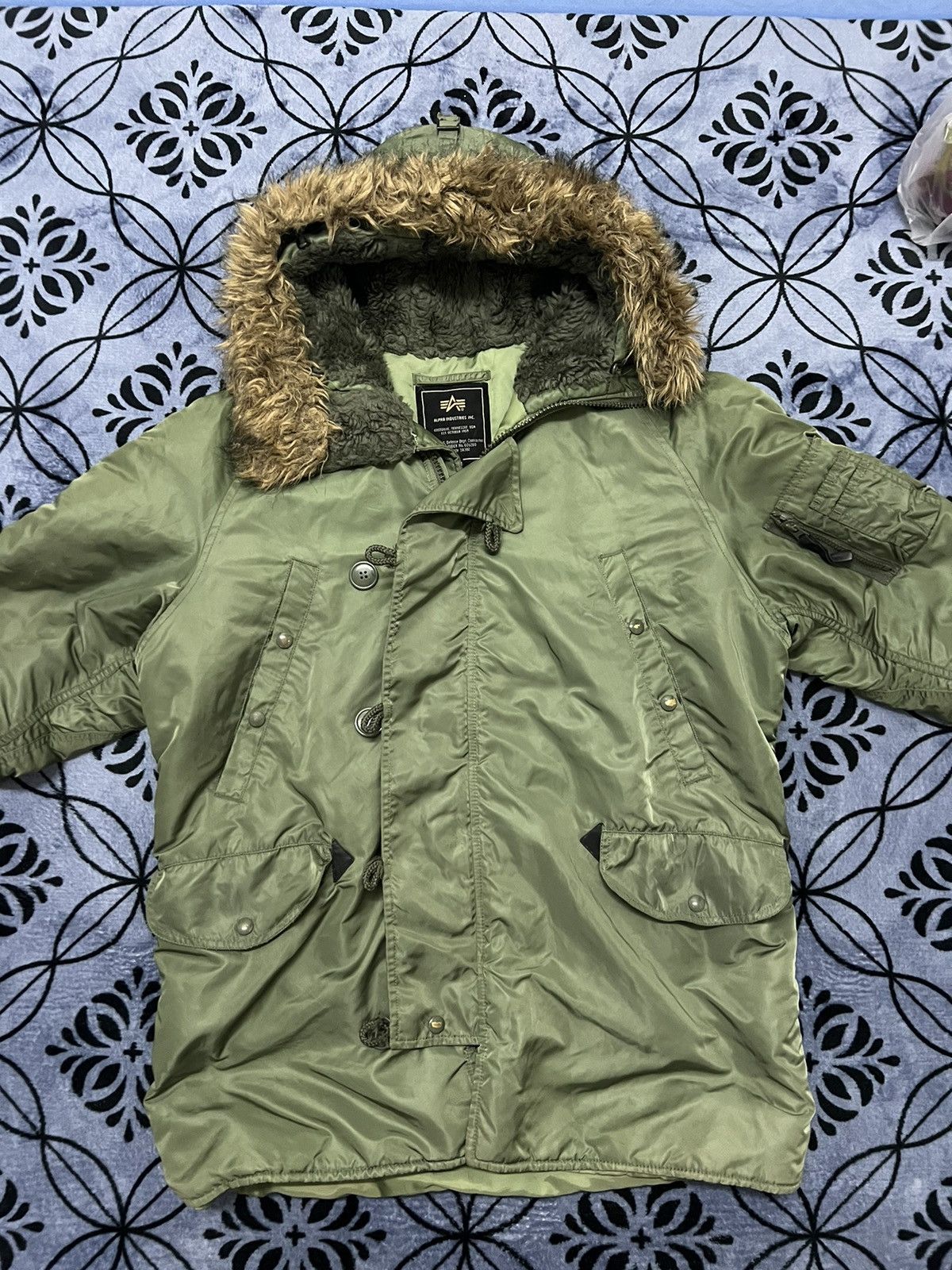 Alpha Industries × Vintage Alpha Industries Bomber / Parka Jacket Streetwear vintage Size US M / EU 48-50 / 2 - 2 Thumbnail