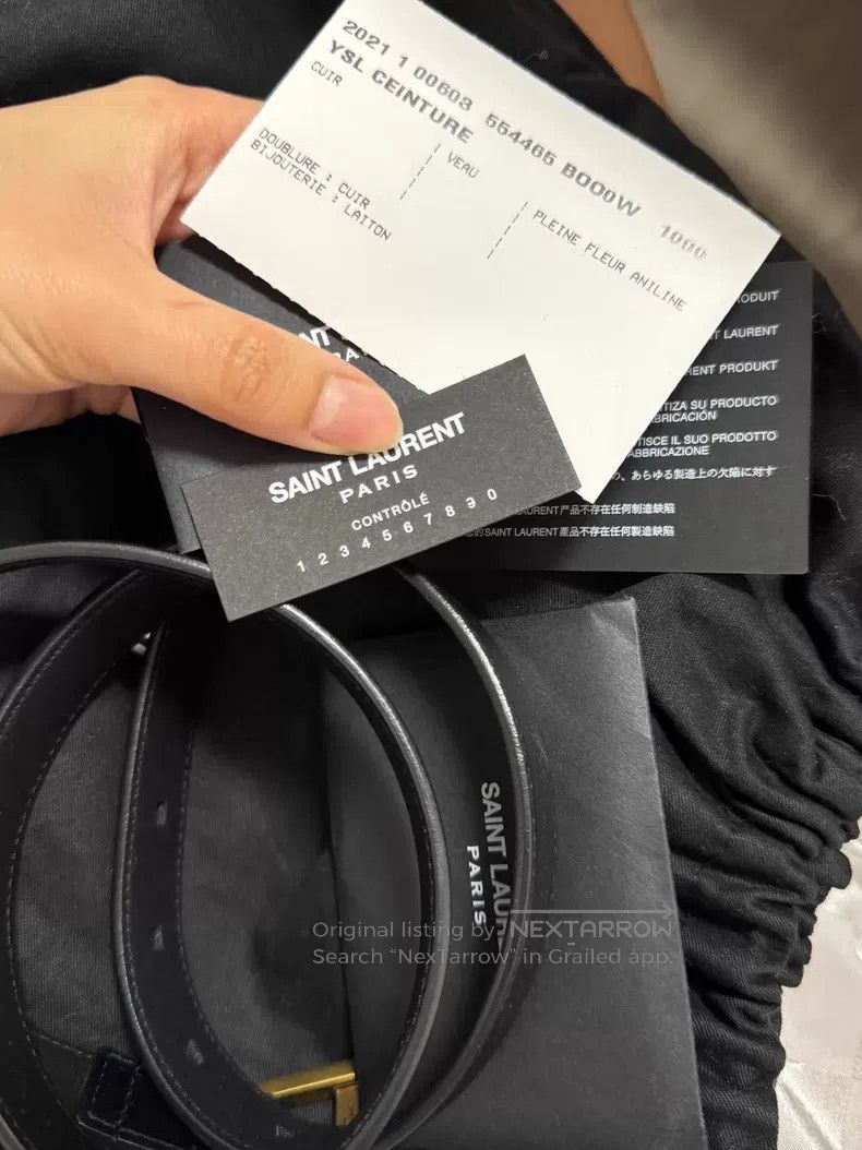 Saint Laurent Paris Saint Laurent Paris Belt i Size ONE SIZE - 2 Thumbnail