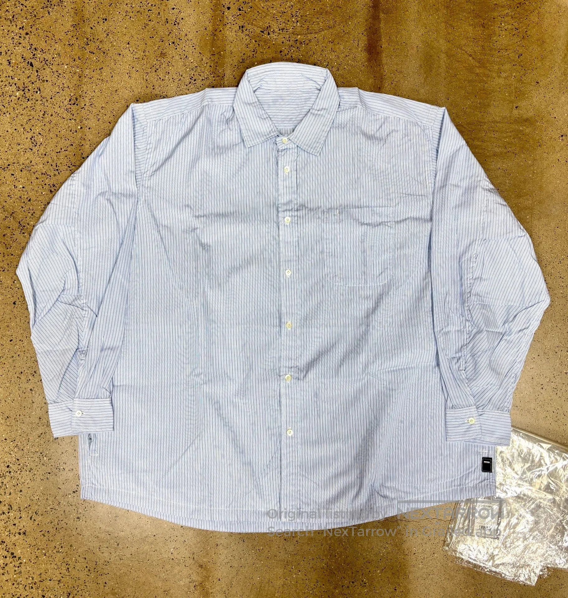 Other Oversized Blue Stripe Cotton Shirt. Size US L / EU 52-54 / 3 - 1 Thumbnail
