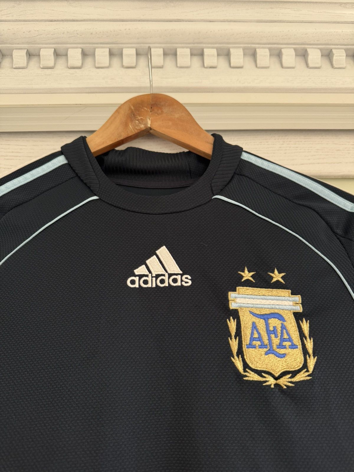 Adidas Argentina 2008-2009 Away Soccer Jersey Football Shirt Kit Size US S / EU 44-46 / 1 - 5 Thumbnail