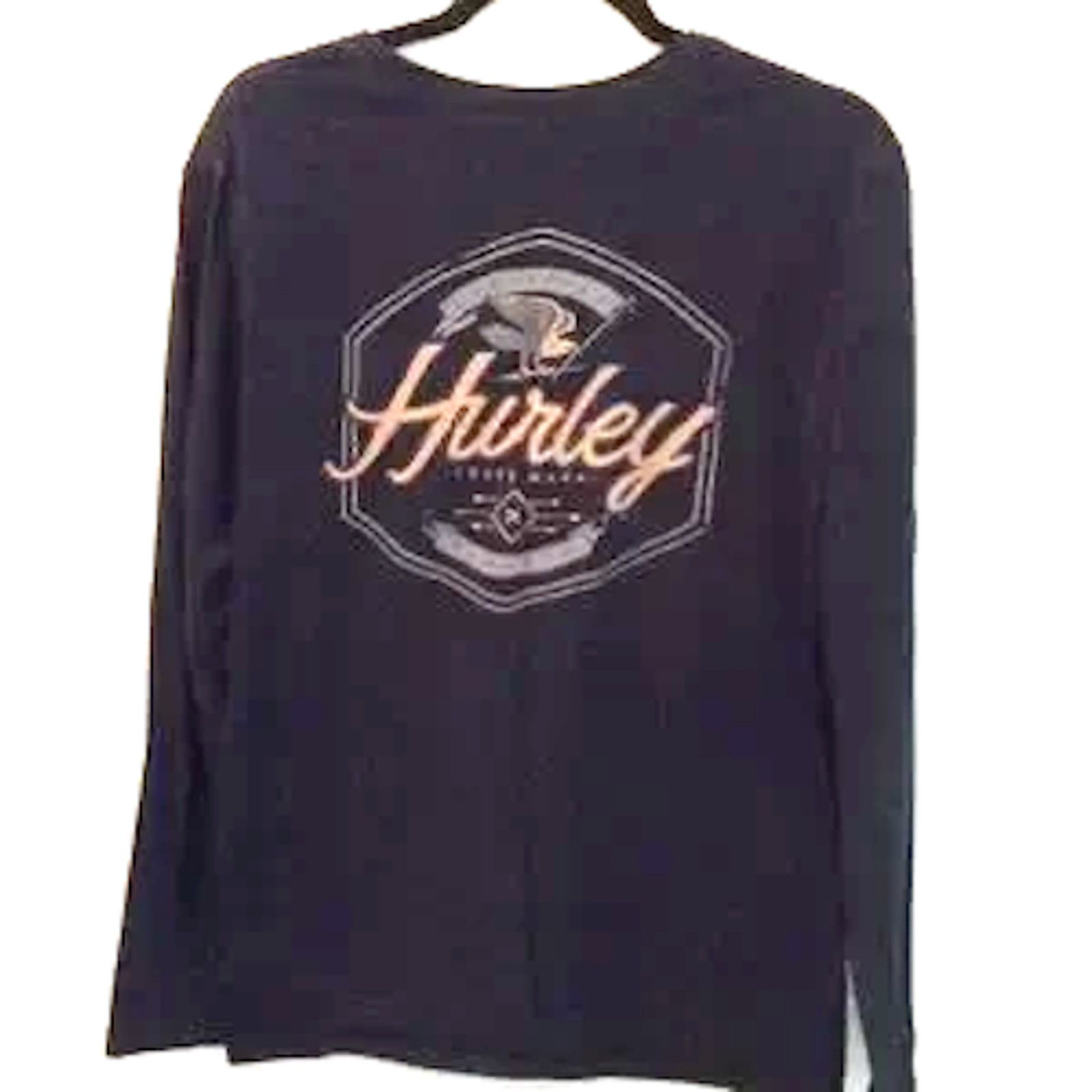 Hurley HURLEY MEN’S LONG SLEEVE BLACK TEE SHIRT Sz MEDIUM Size US M / EU 48-50 / 2 - 5 Thumbnail