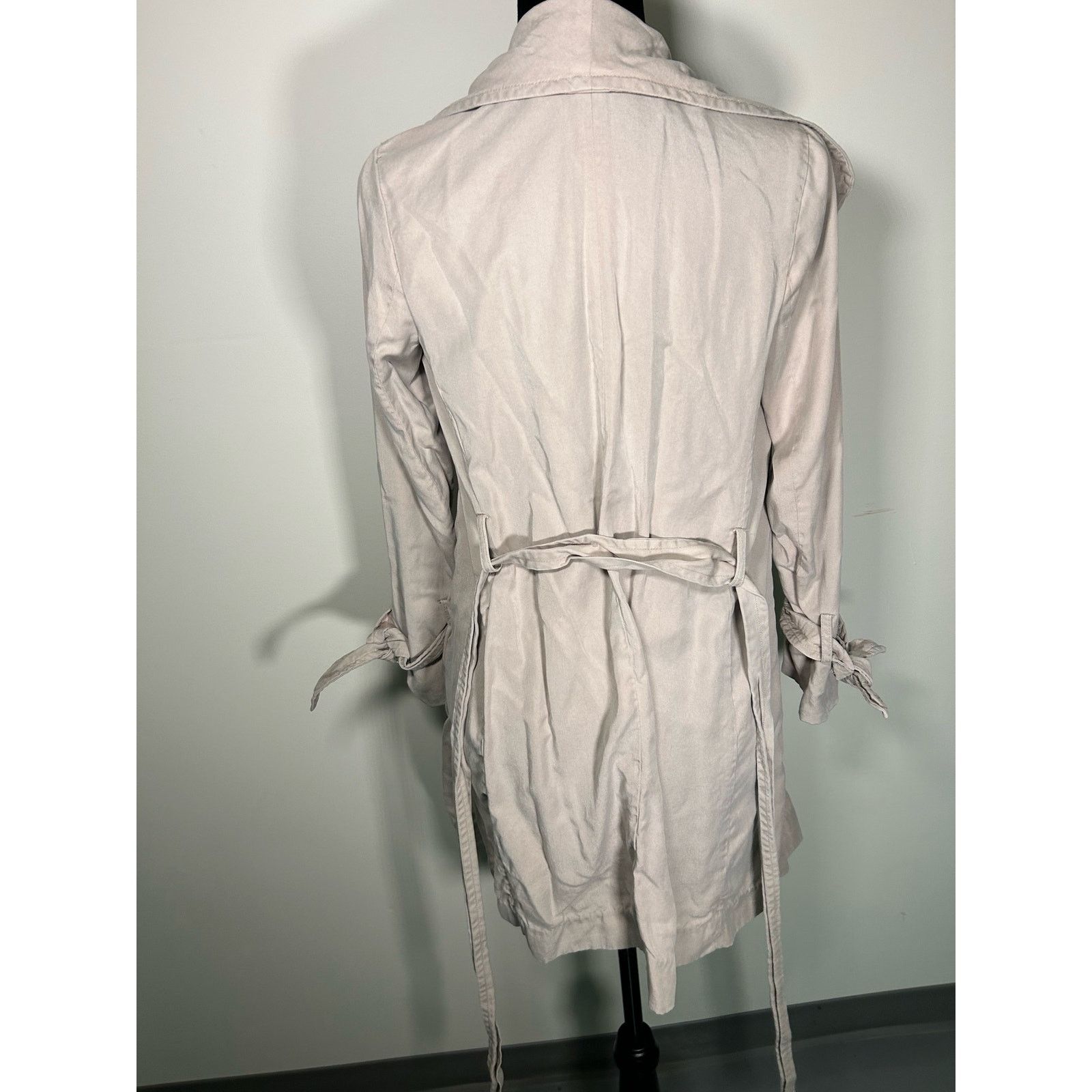 Other Alfani Petite Cotton Trenchcoat with Bow Size Petite Small Size S / US 4 / IT 40 - 6 Thumbnail