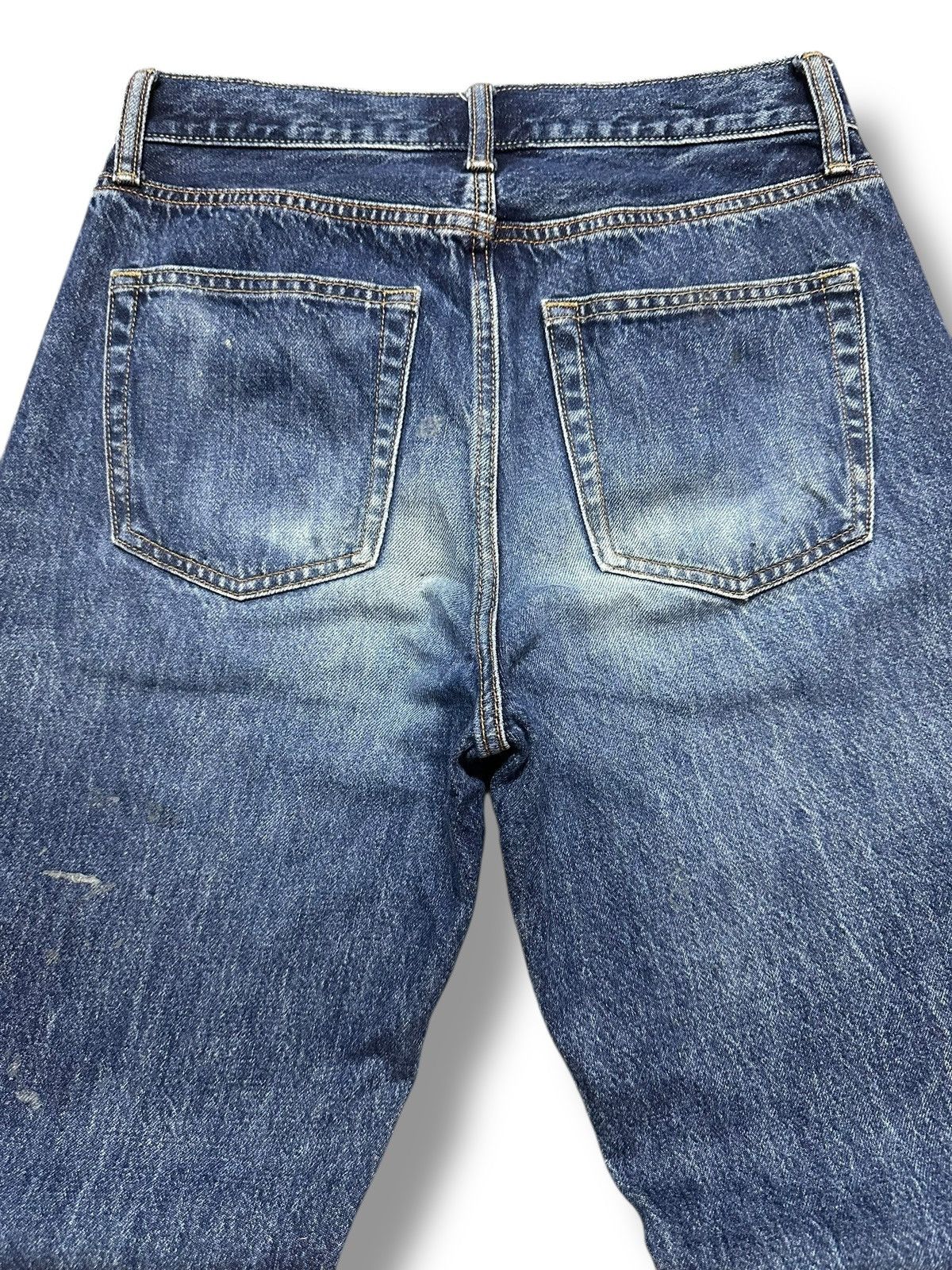 Japanese Brand Uniqlo Painted Striked Jeans With Baggy Wideleg Style Size US 30 / EU 46 - 6 Thumbnail