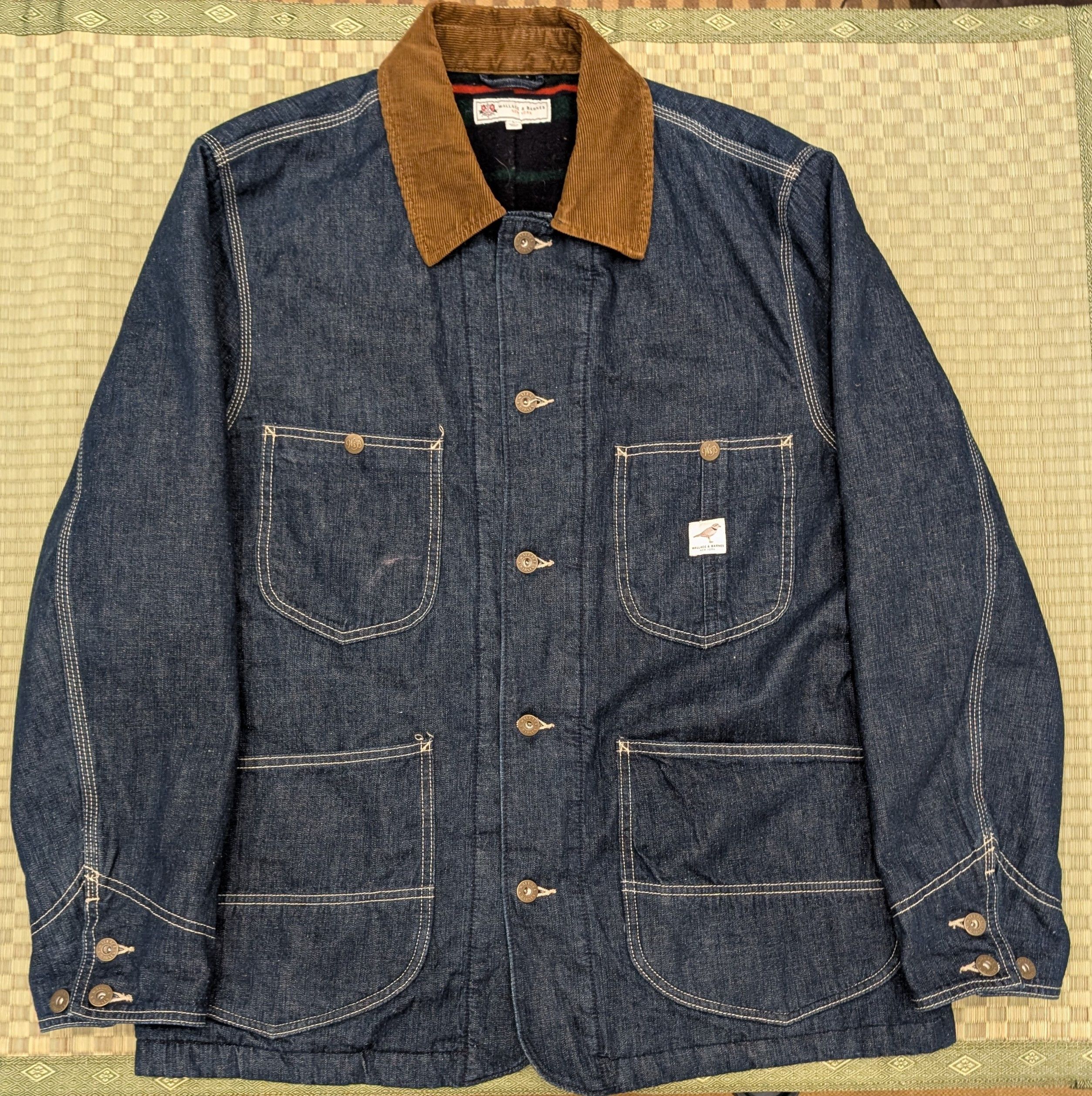 Wallace & Barnes Wallace & Barnes Wool Blanket Lined Denim Chore Coat Size US L / EU 52-54 / 3 - 1 Thumbnail