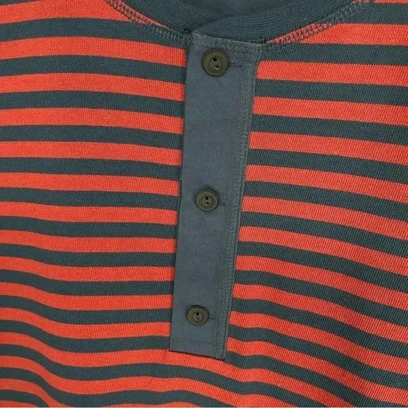 J. Peterman J Peterman Mens Size XL North Sea Red & Navy Henley EUC Size US XL / EU 56 / 4 - 9 Thumbnail