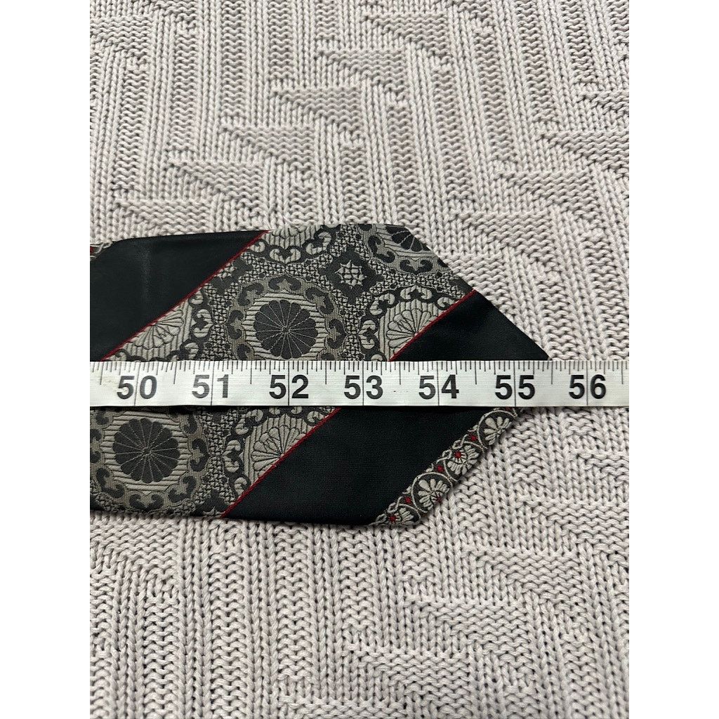 Vintage Vintage Alexander black paisley striped polyester tie Size ONE SIZE - 3 Thumbnail