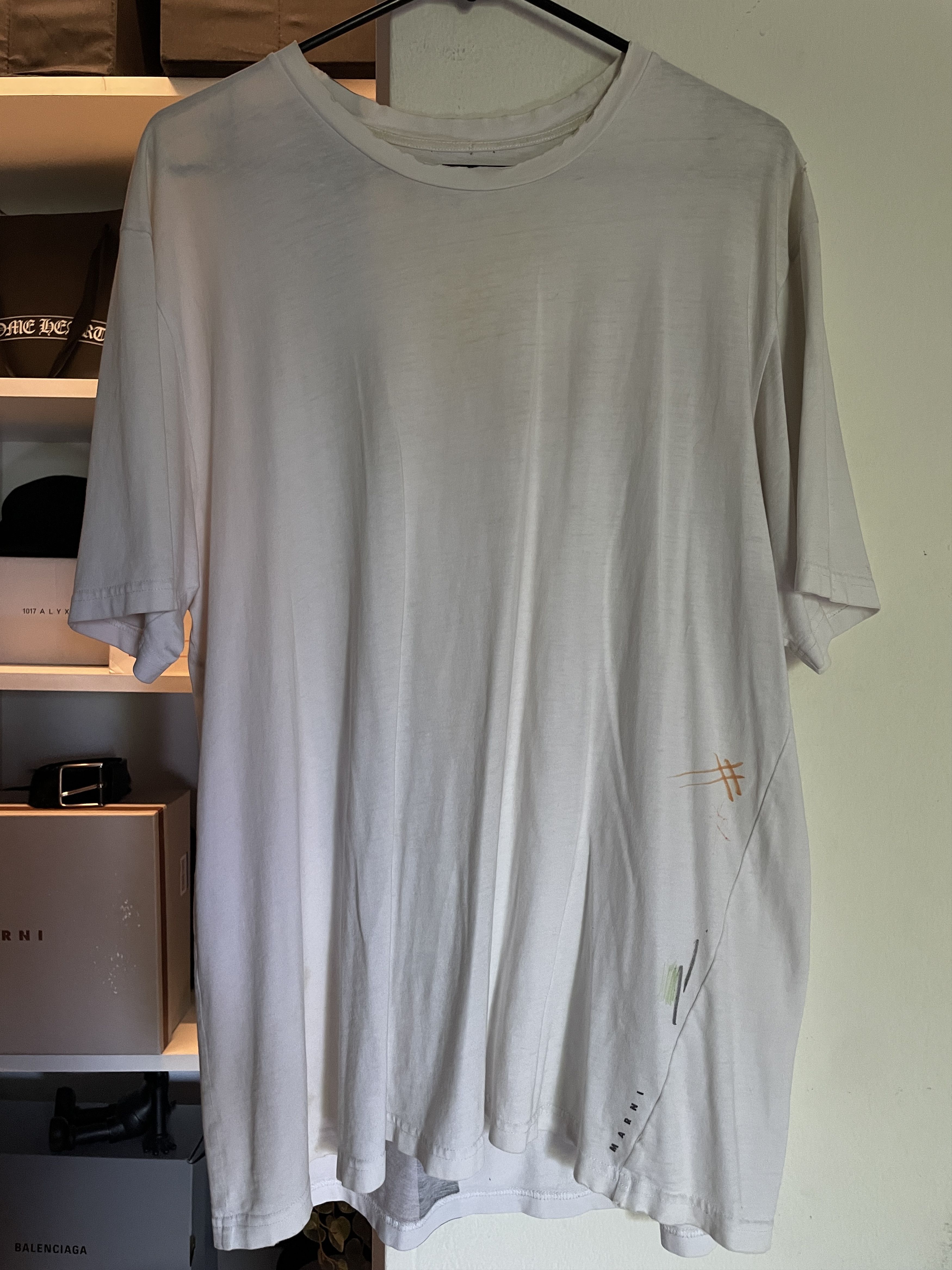 Marni Marni Scribble T-Shirt Size US L / EU 52-54 / 3 - 1 Thumbnail