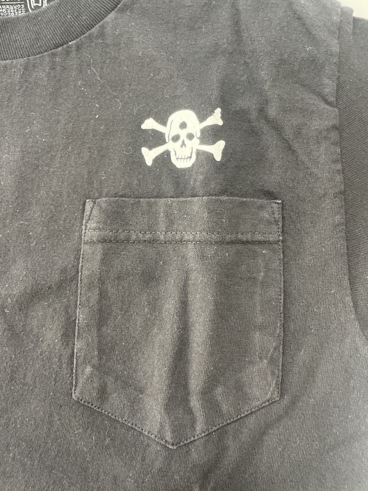 Black Label Black label t-shirt skull printed and pocket front t-shirt Size US S / EU 44-46 / 1 - 2 Thumbnail