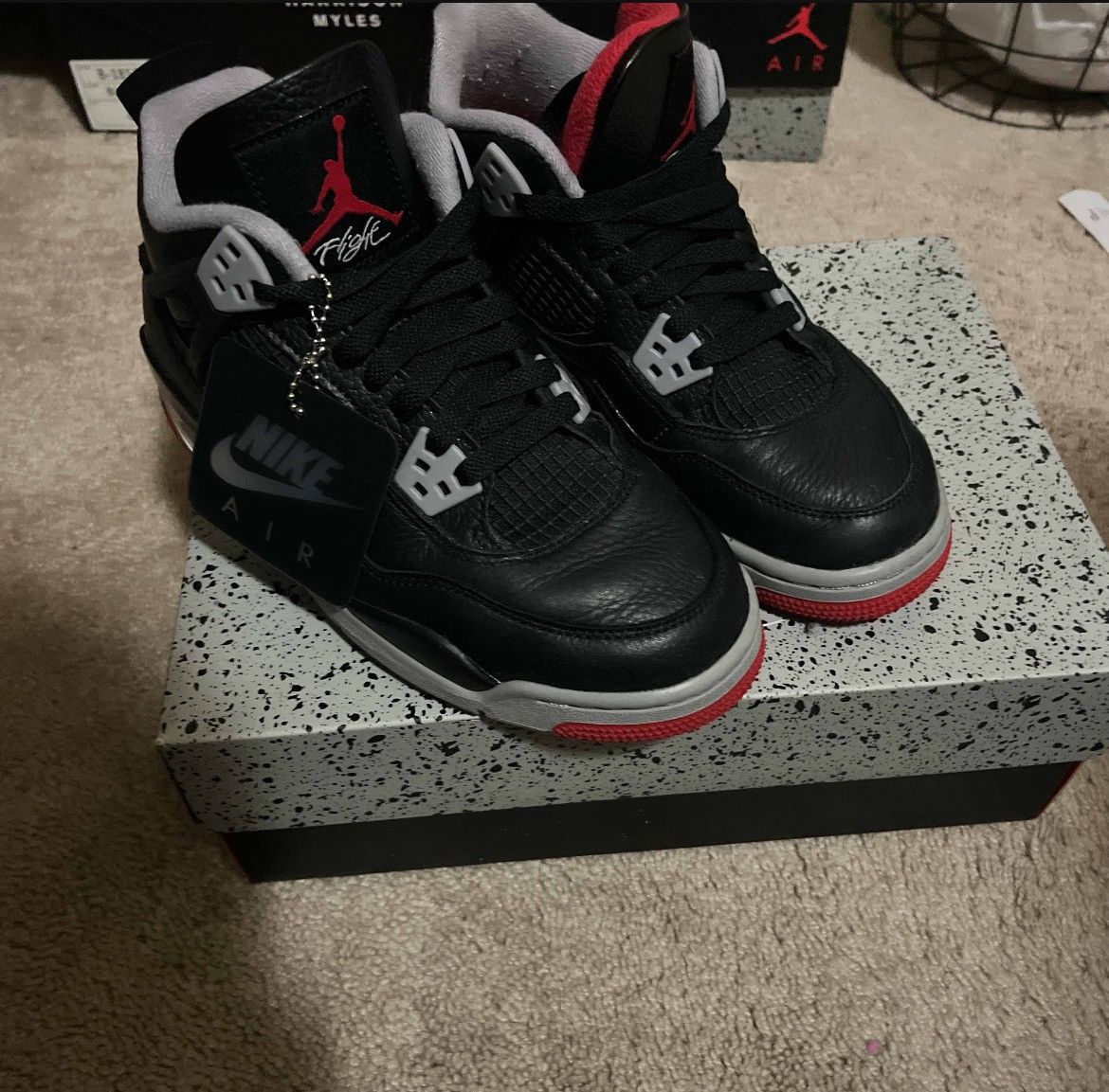 Jordan Brand Jordan 4 Bred Reamagined Size US 6.5 / EU 39-40 - 8 Thumbnail