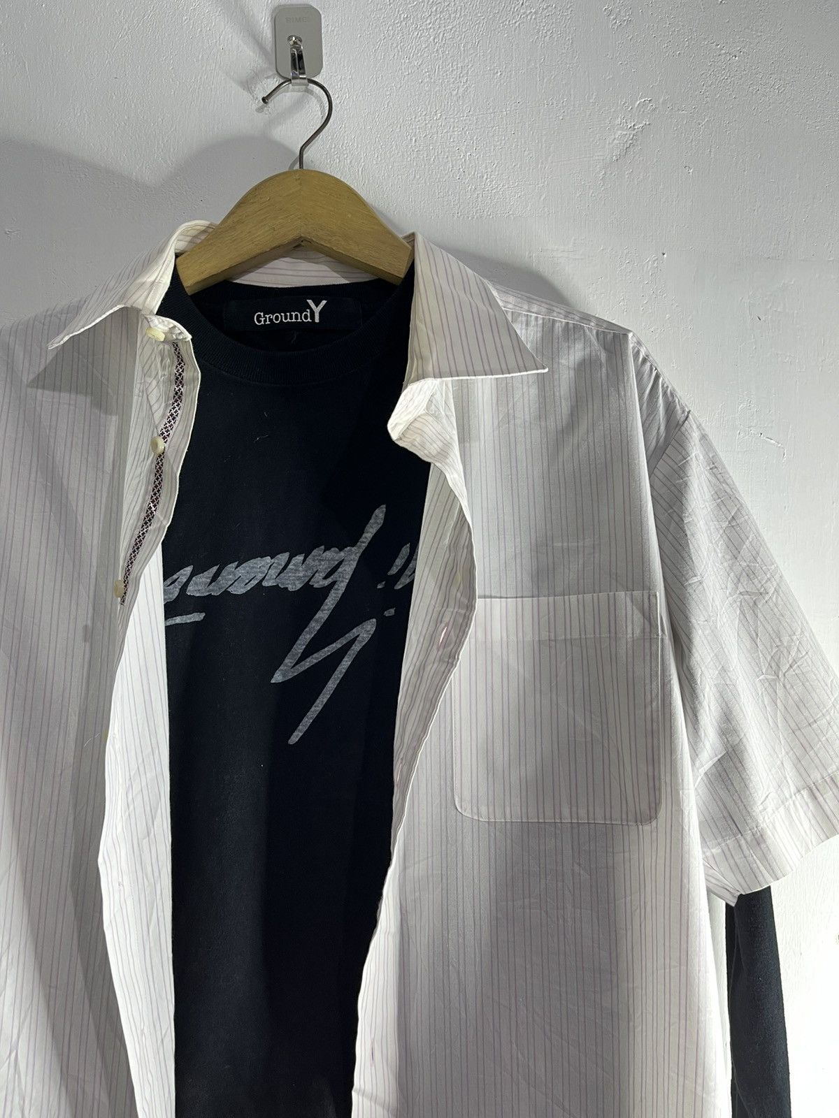 Y's 2000s y’saccs by yohji yamamoto striped shirt Size US XL / EU 56 / 4 - 3 Thumbnail