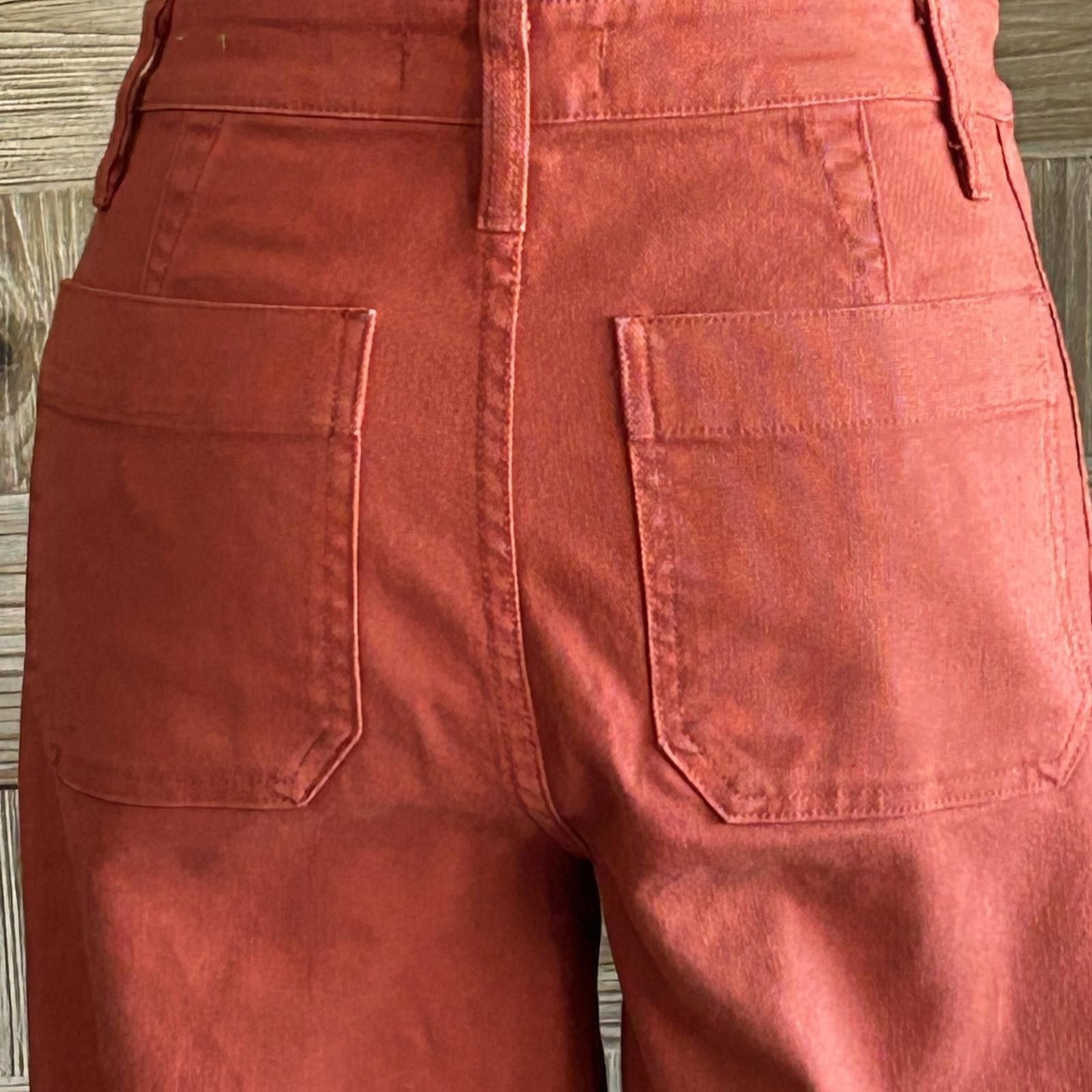 Madewell Madewell Womens Jeans Sz 24 Burnt Orange Wide Leg Crop Size 24" / US 00 / IT 34 - 5 Thumbnail