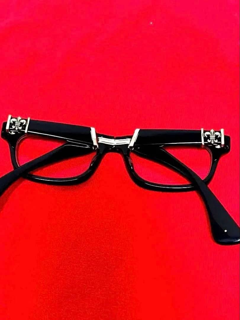 Chrome Hearts CHROME HEARTS DROOLIN Eyeglasses Black 52□20-145 Size ONE SIZE - 8 Thumbnail